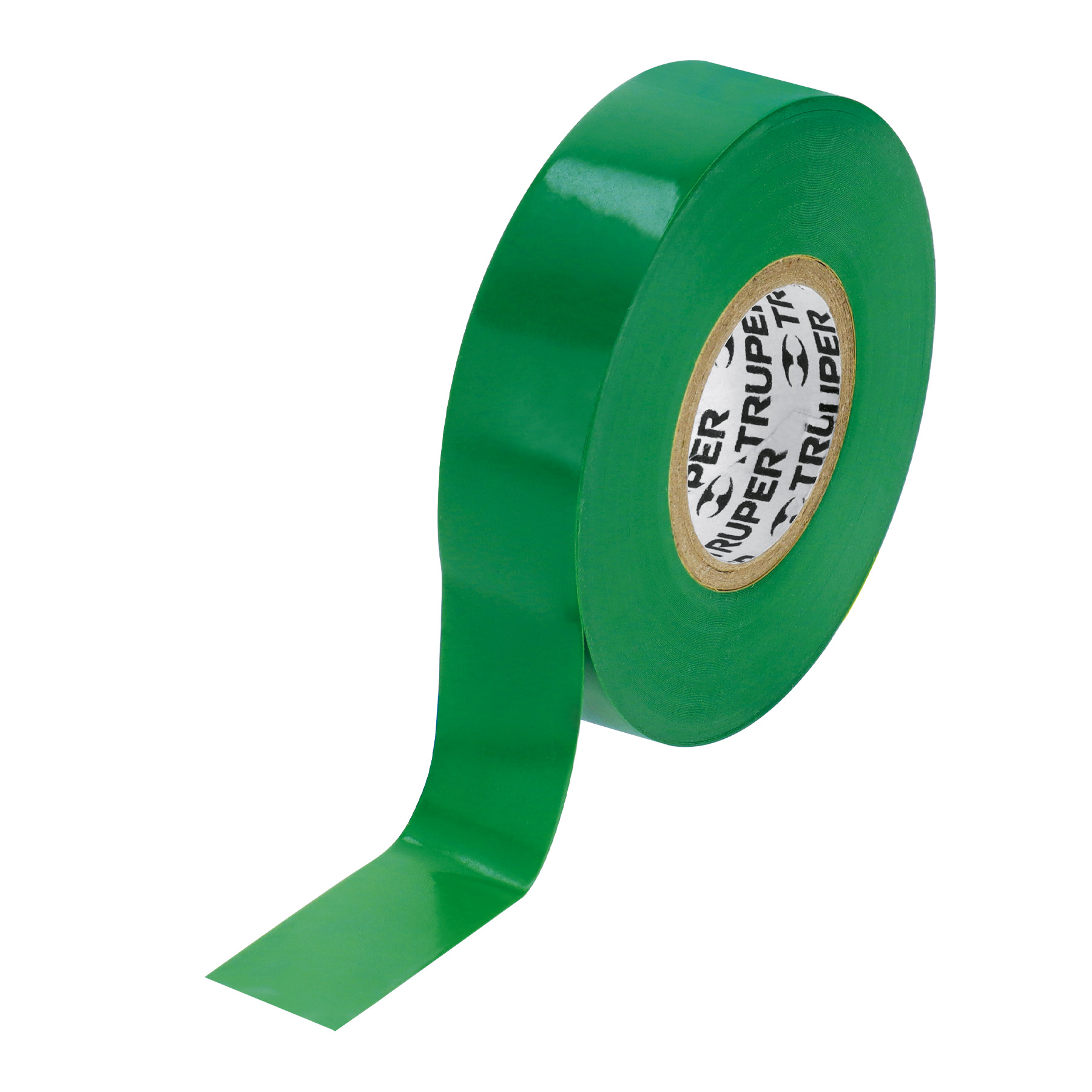Cinta de aislar de 18 m x 19 mm, verde, TRUPER TRUPER