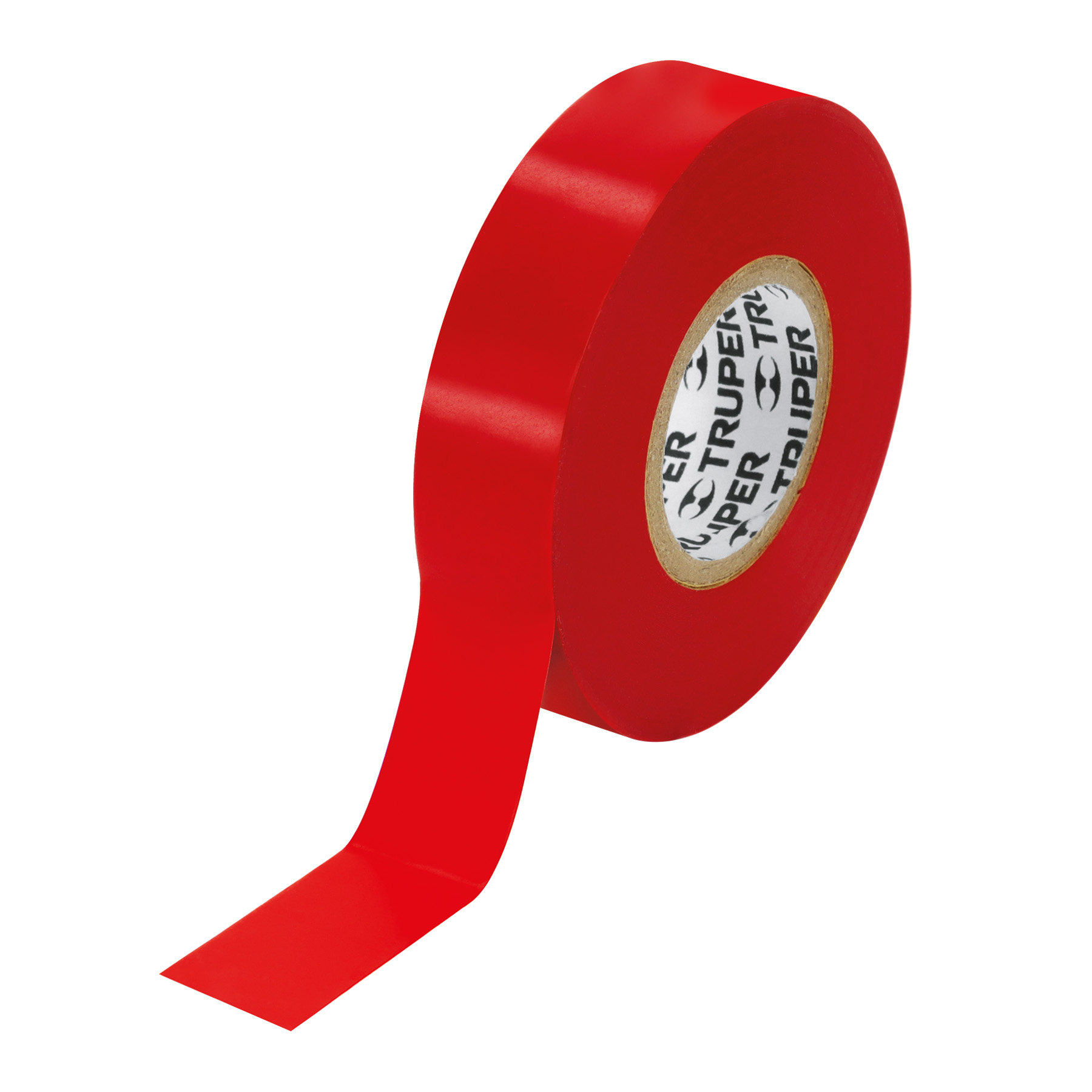 Cinta de aislar de 18 m x 19 mm, roja, TRUPER TRUPER