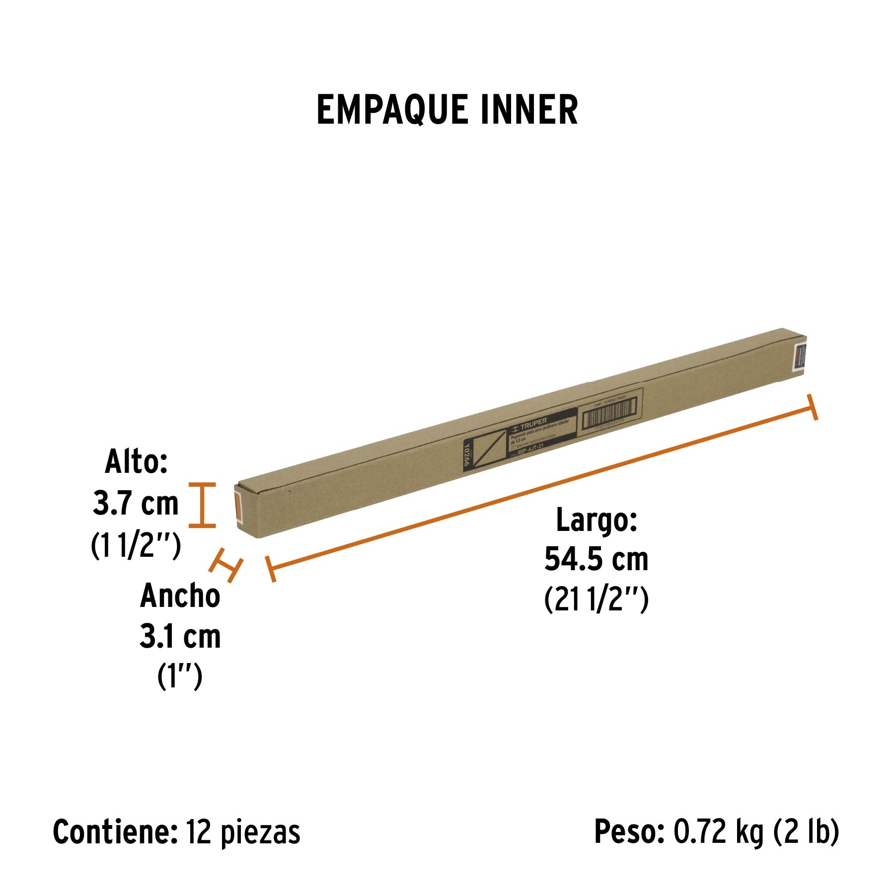 Segueta de repuesto para arco jardinero AJT-21, TRUPER TRUPER