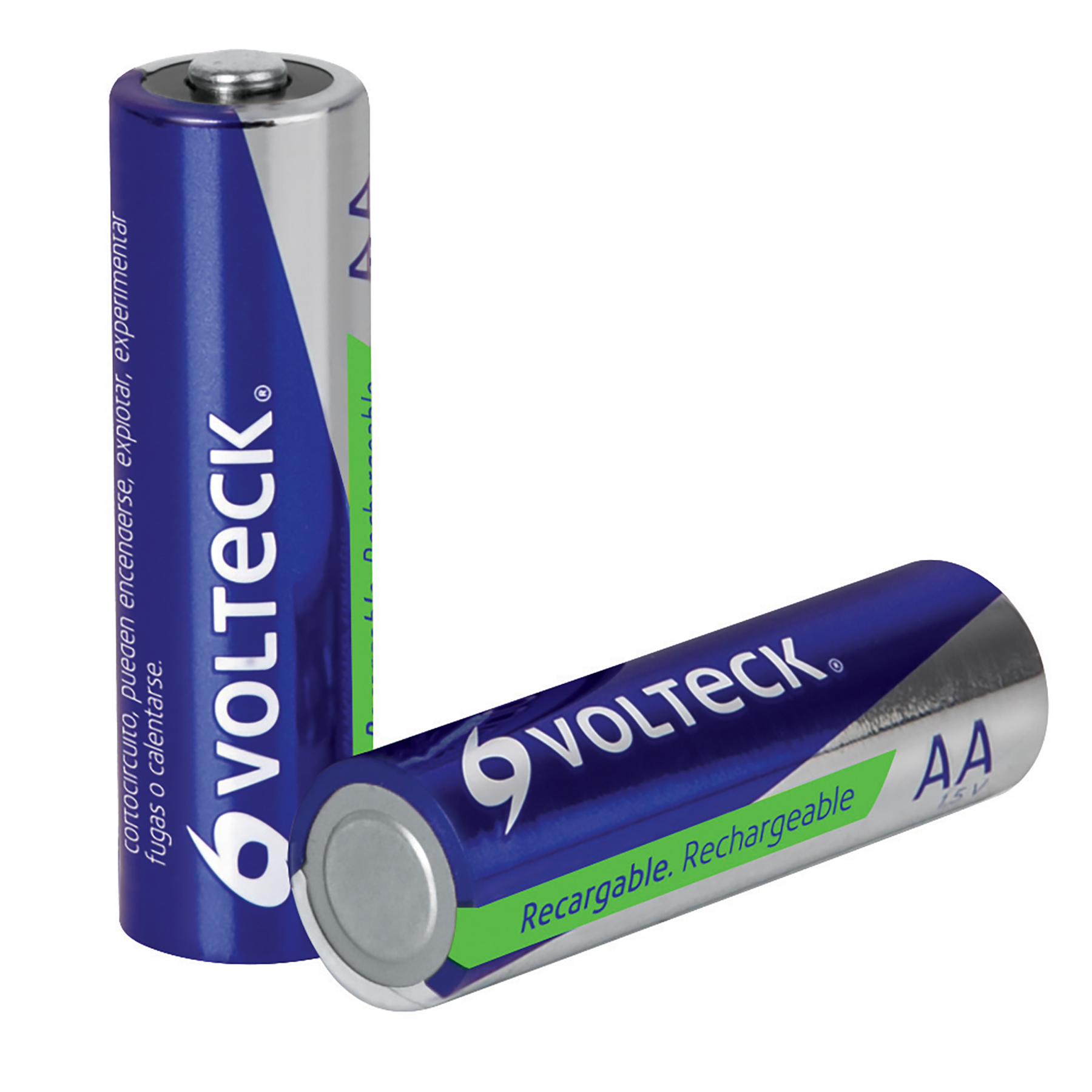 Blíster con 2 pilas recargables AA larga duración, 2500 mAh TRUPER