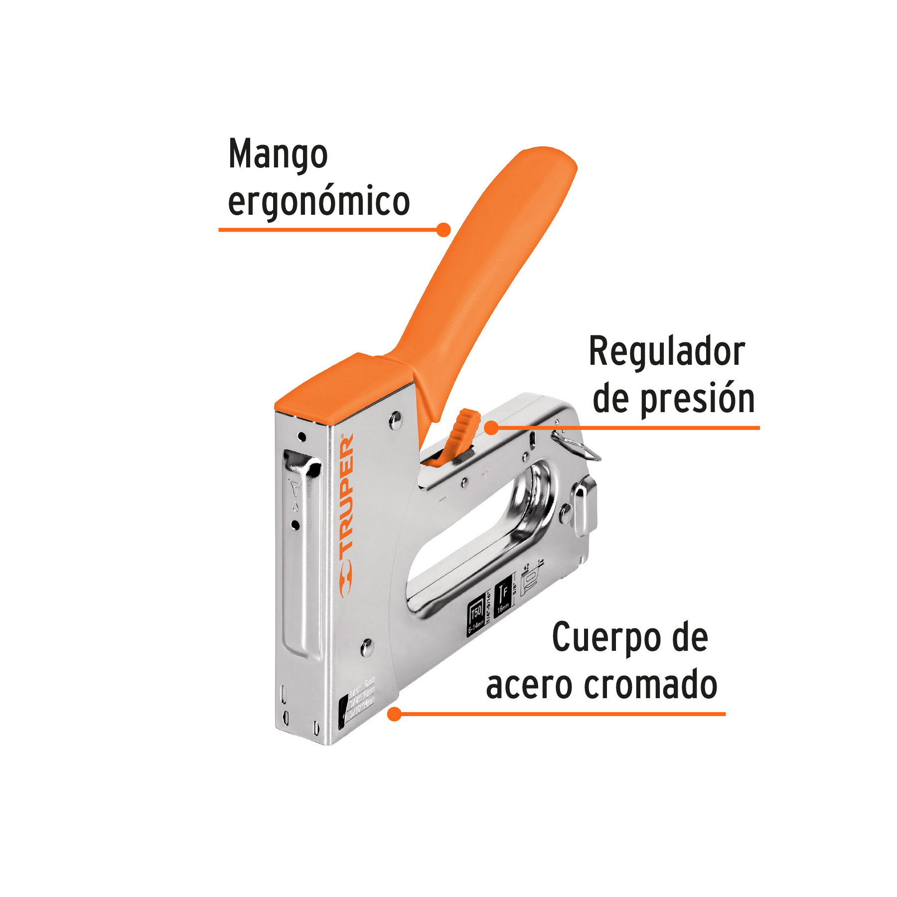 Engrapadora / clavadora tipo pistola, TRUPER TRUPER