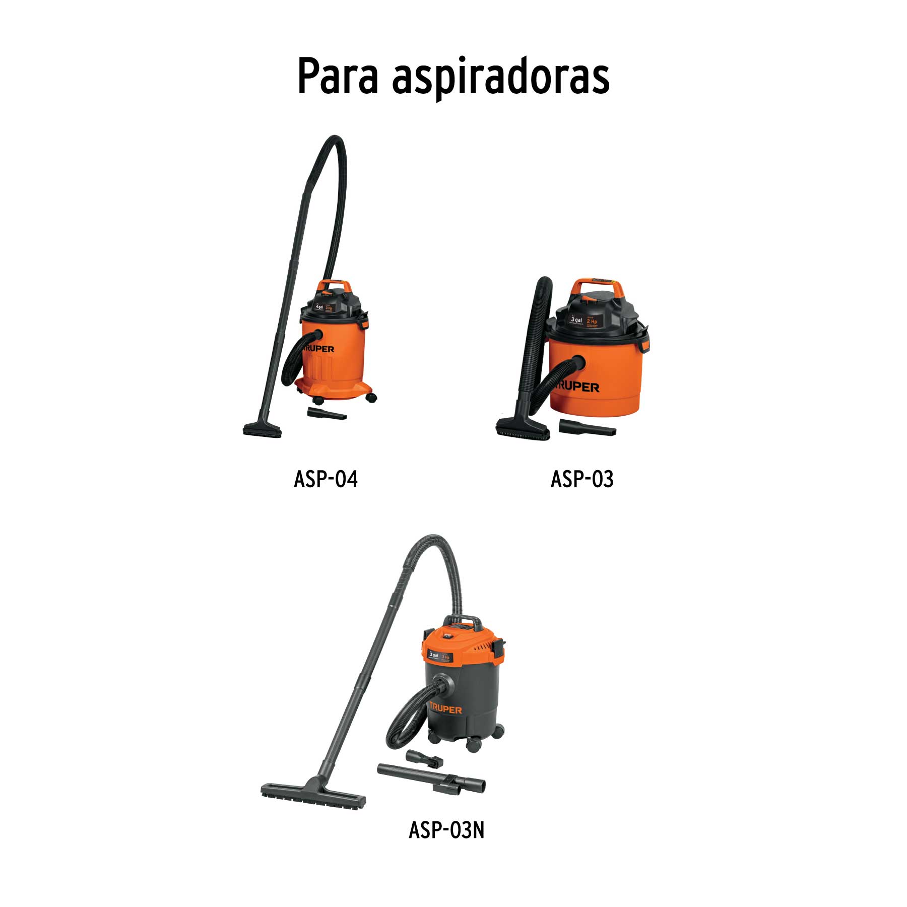 Filtro de espuma para líquidos, aspiradoras 3 y 4 gal,TRUPER TRUPER