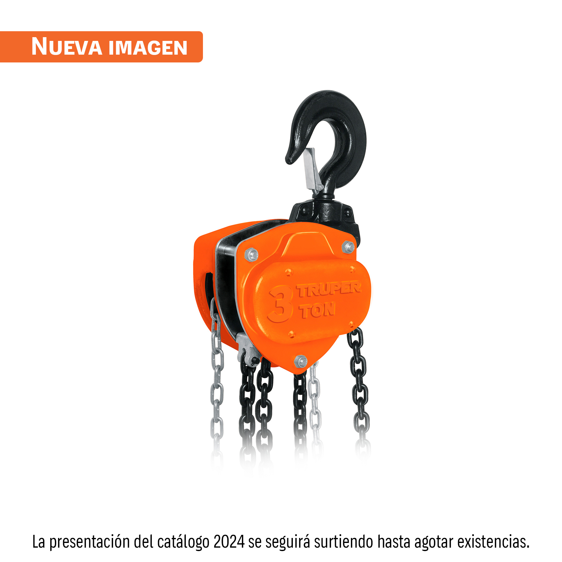 Polipasto de cadena, 3 toneladas, TRUPER TRUPER