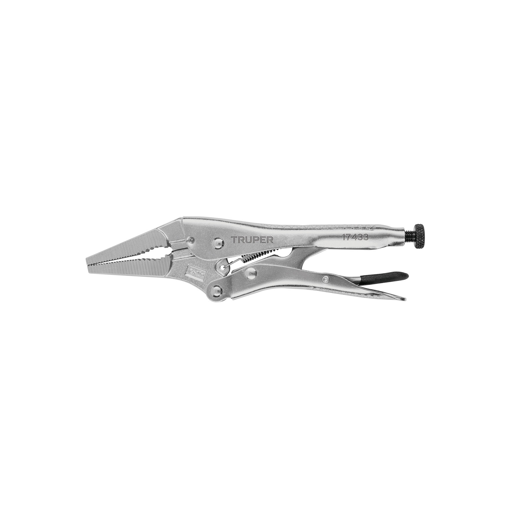 Pinza de presión 9", punta larga, TRUPER TRUPER