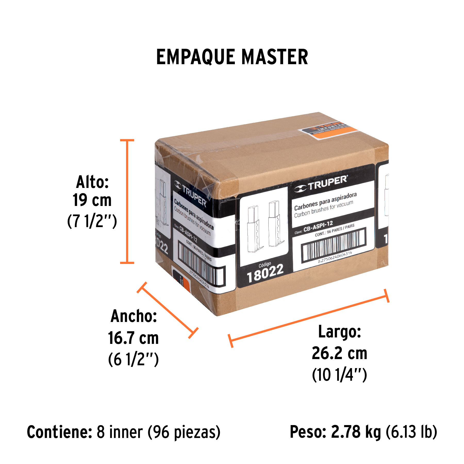 Bolsa con 2 carbones de repuesto para ASPI-12, TRUPER TRUPER