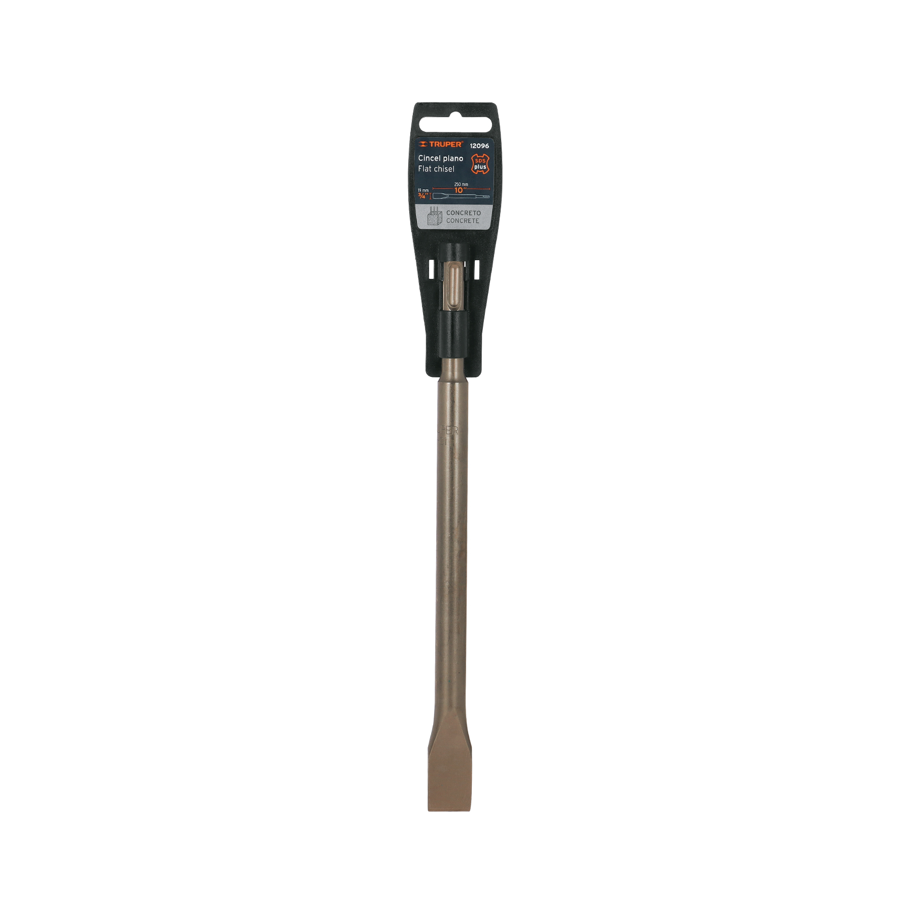 Cincel plano delgado SDS Plus 3/4" x 10", TRUPER TRUPER