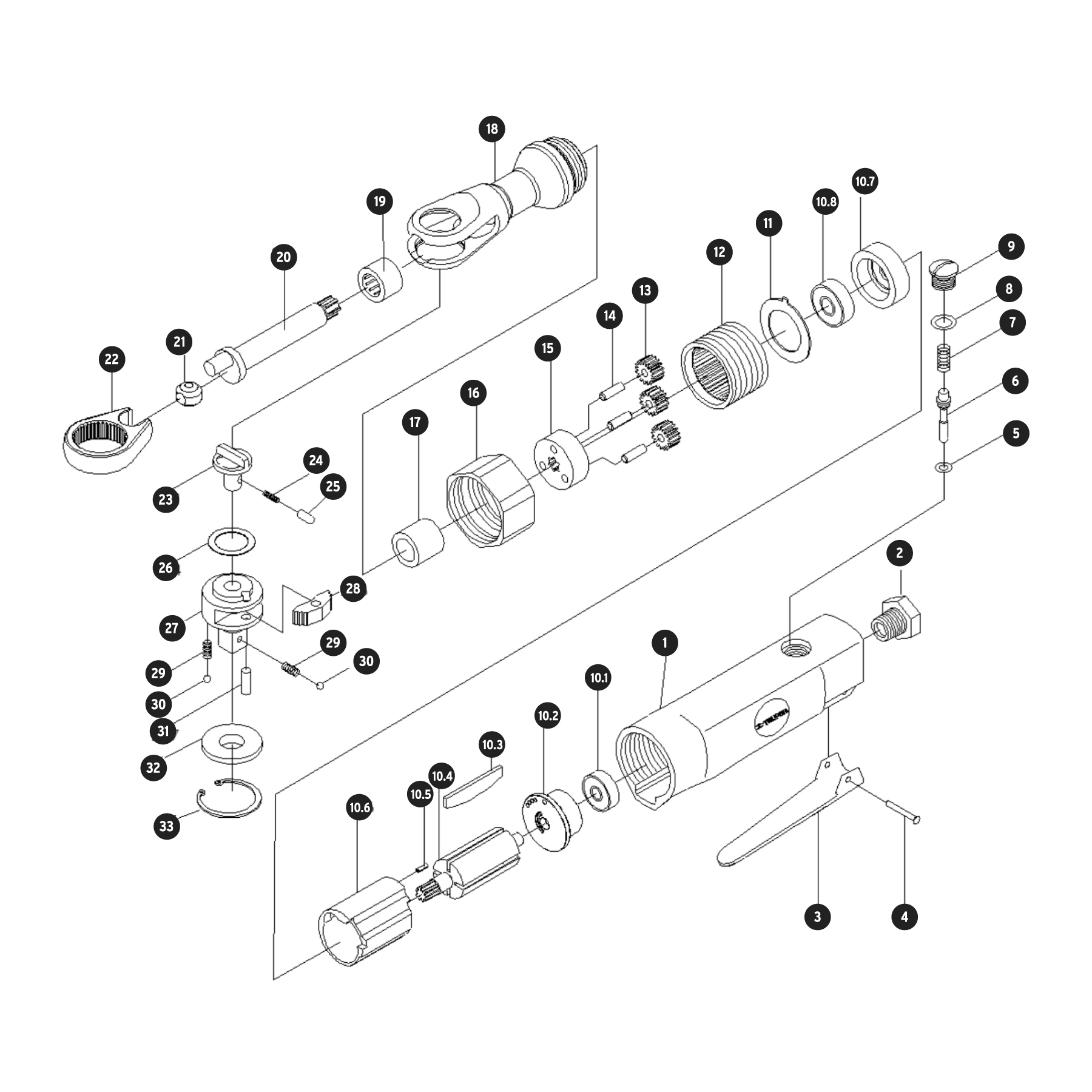 Matraca de impacto neumática 1/2", TRUPER TRUPER