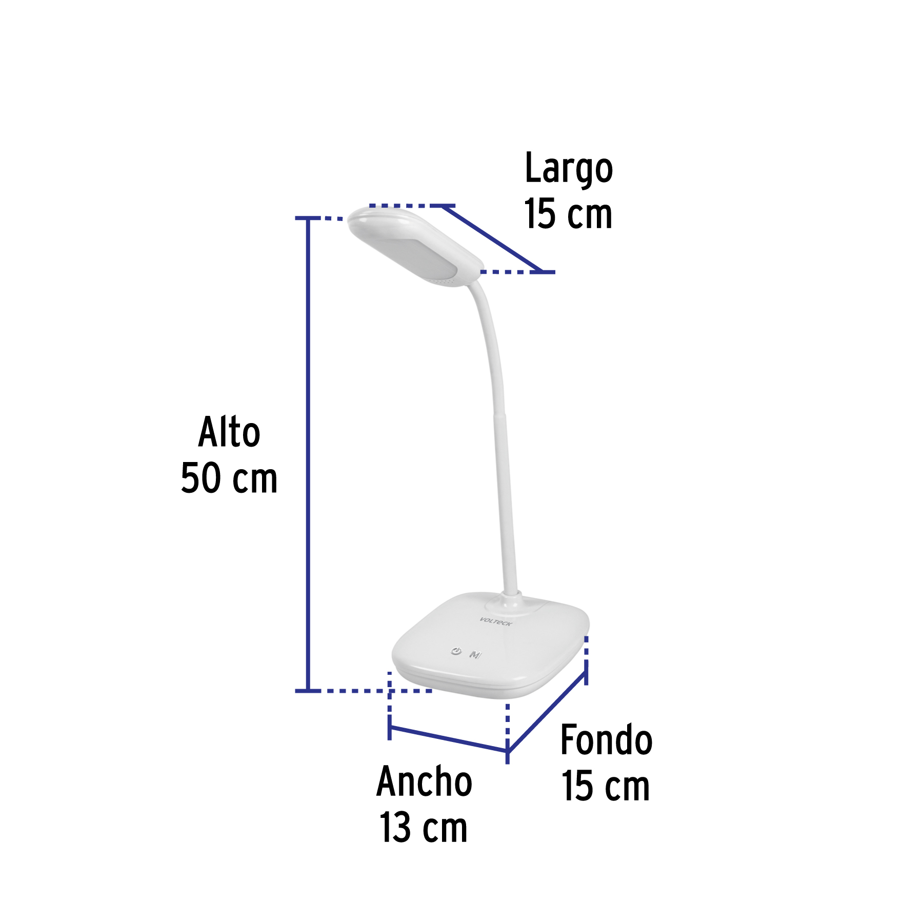 Lámpara de LED 5W cuello flexible para escritorio, VOLTECK TRUPER