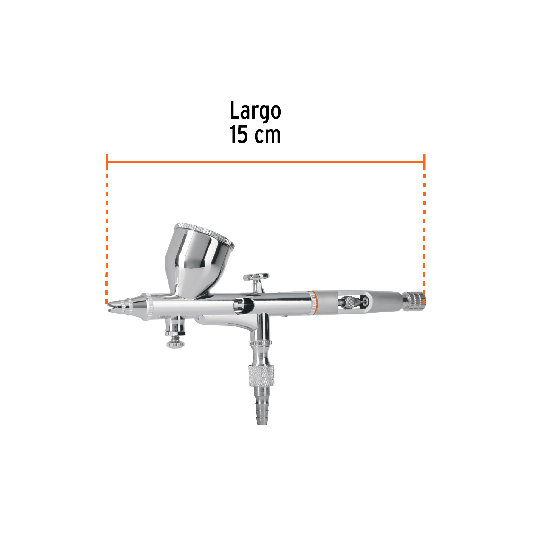 Pistola aerográfica de gravedad con vaso fijo, TRUPER TRUPER