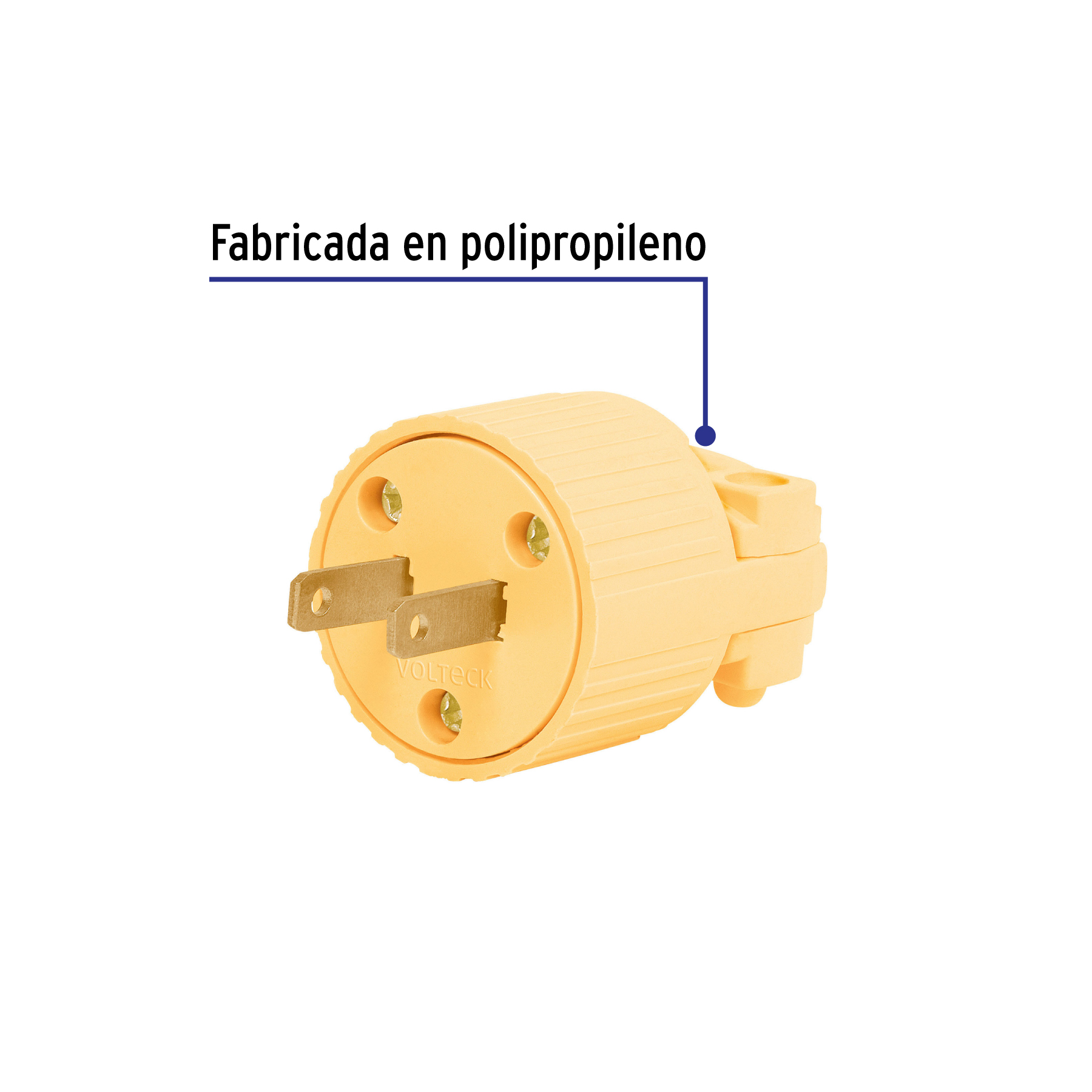 Clavija industrial plástica polarizada, VOLTECK TRUPER