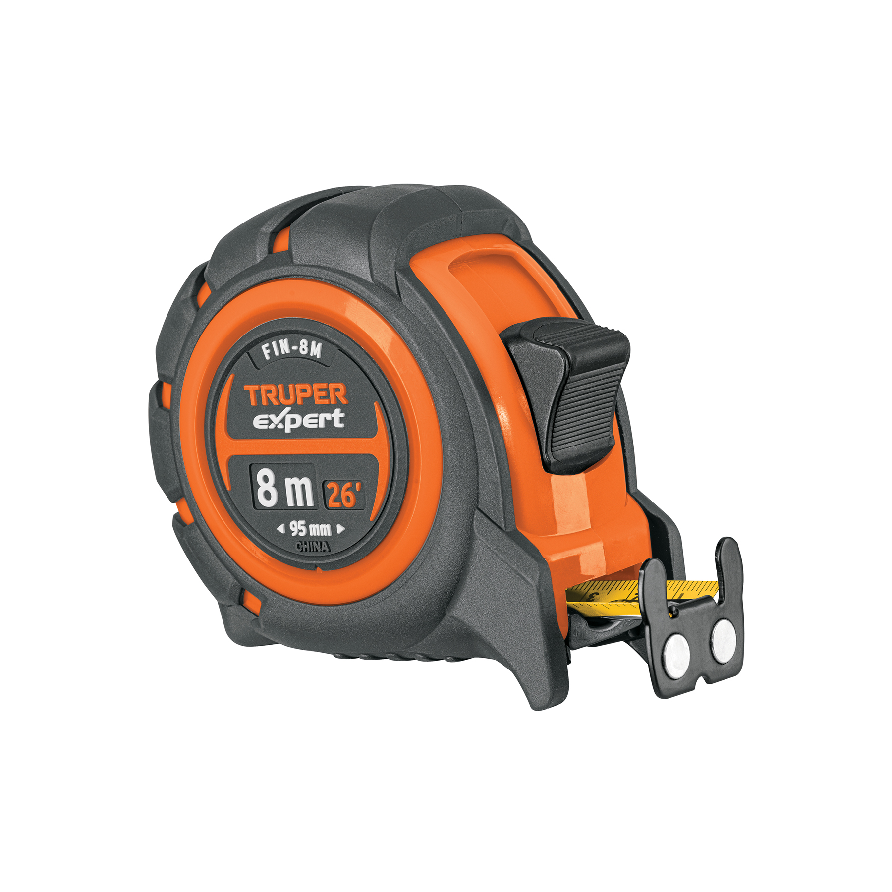 Flexómetro industrial contra impactos 8 m cinta 25 mm TRUPER