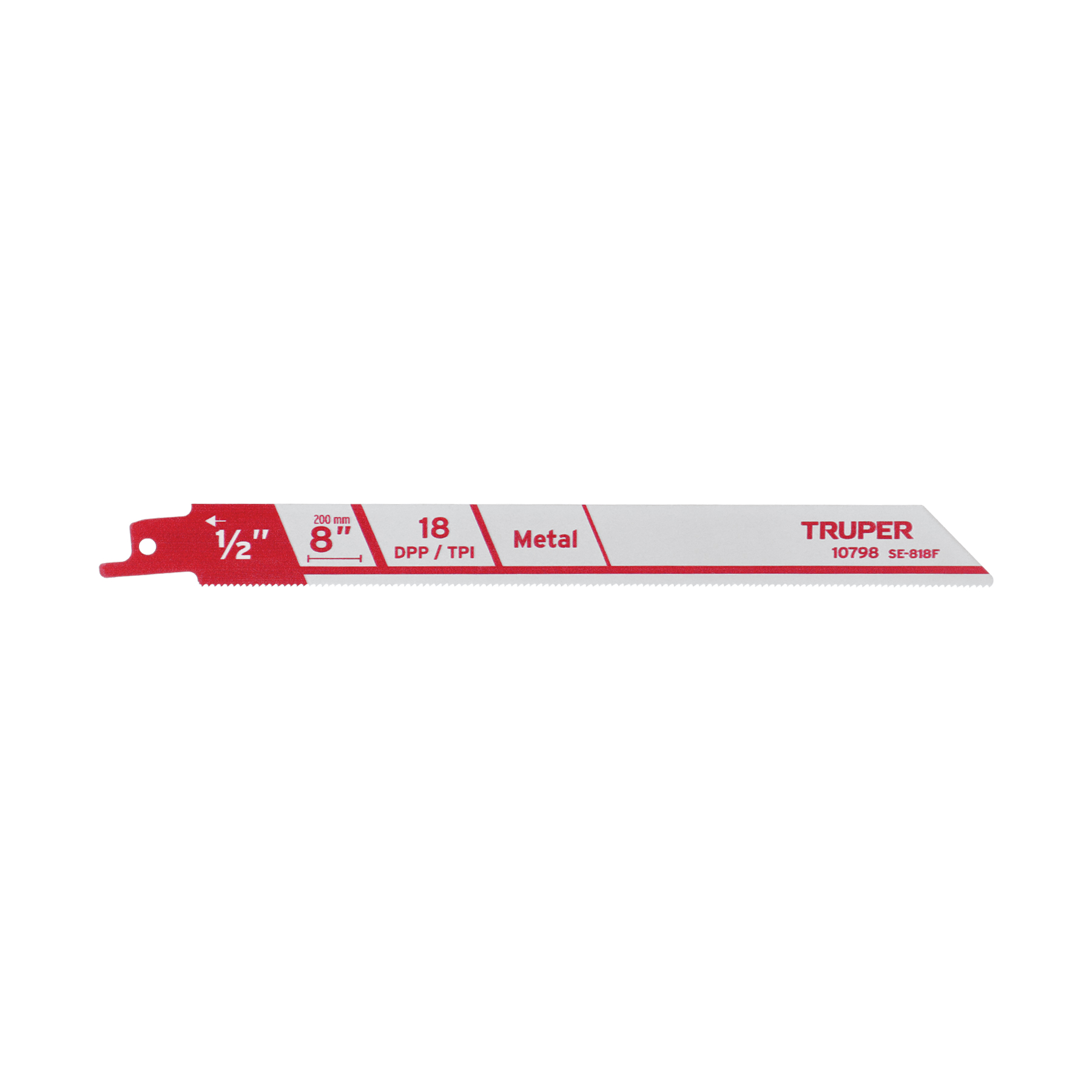 Blíster con 2 seguetas sierra sable 8" 18 DPP para metal TRUPER