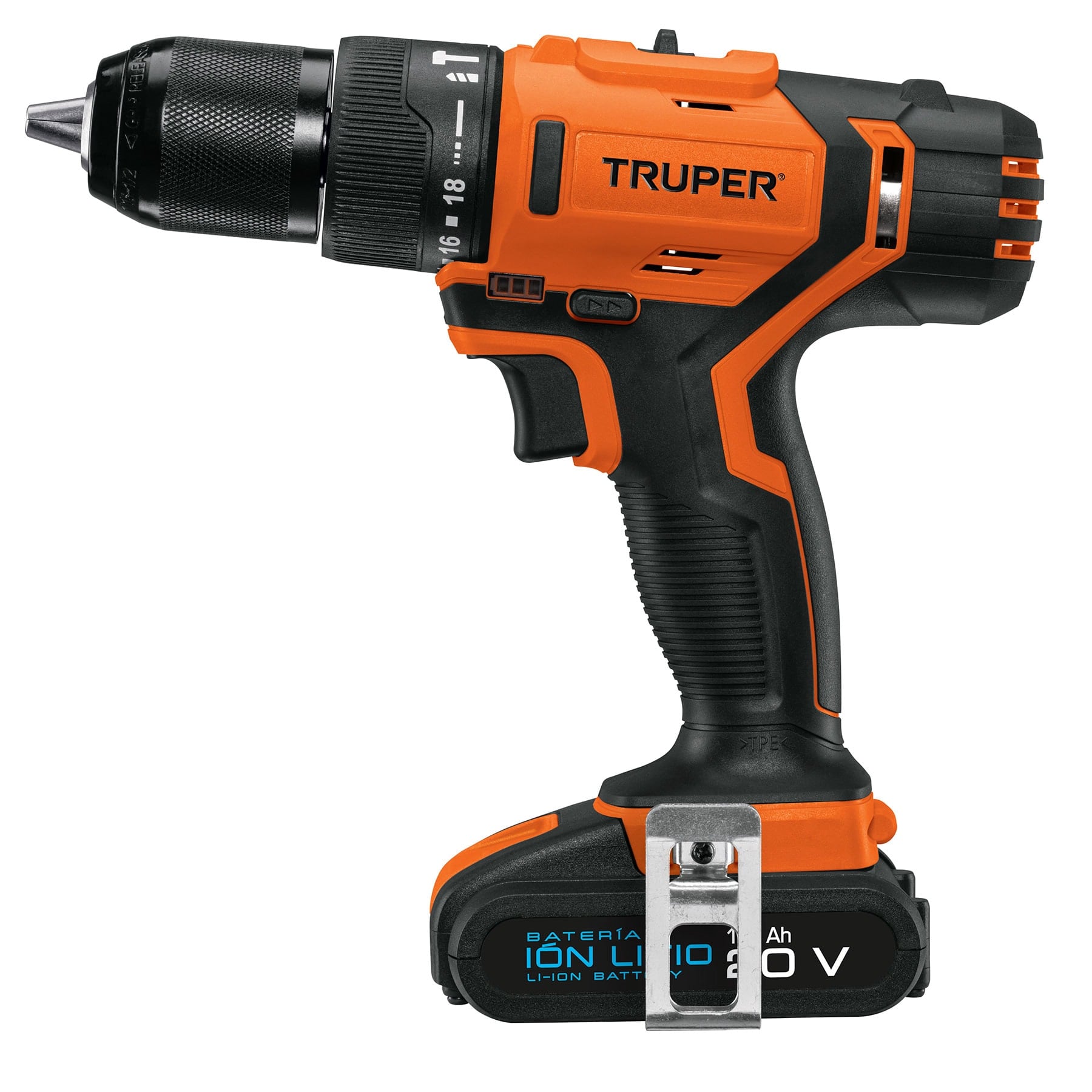 Rotomartillo 1/2", 20V, 1 batería 2Ah, PRO TRUPER