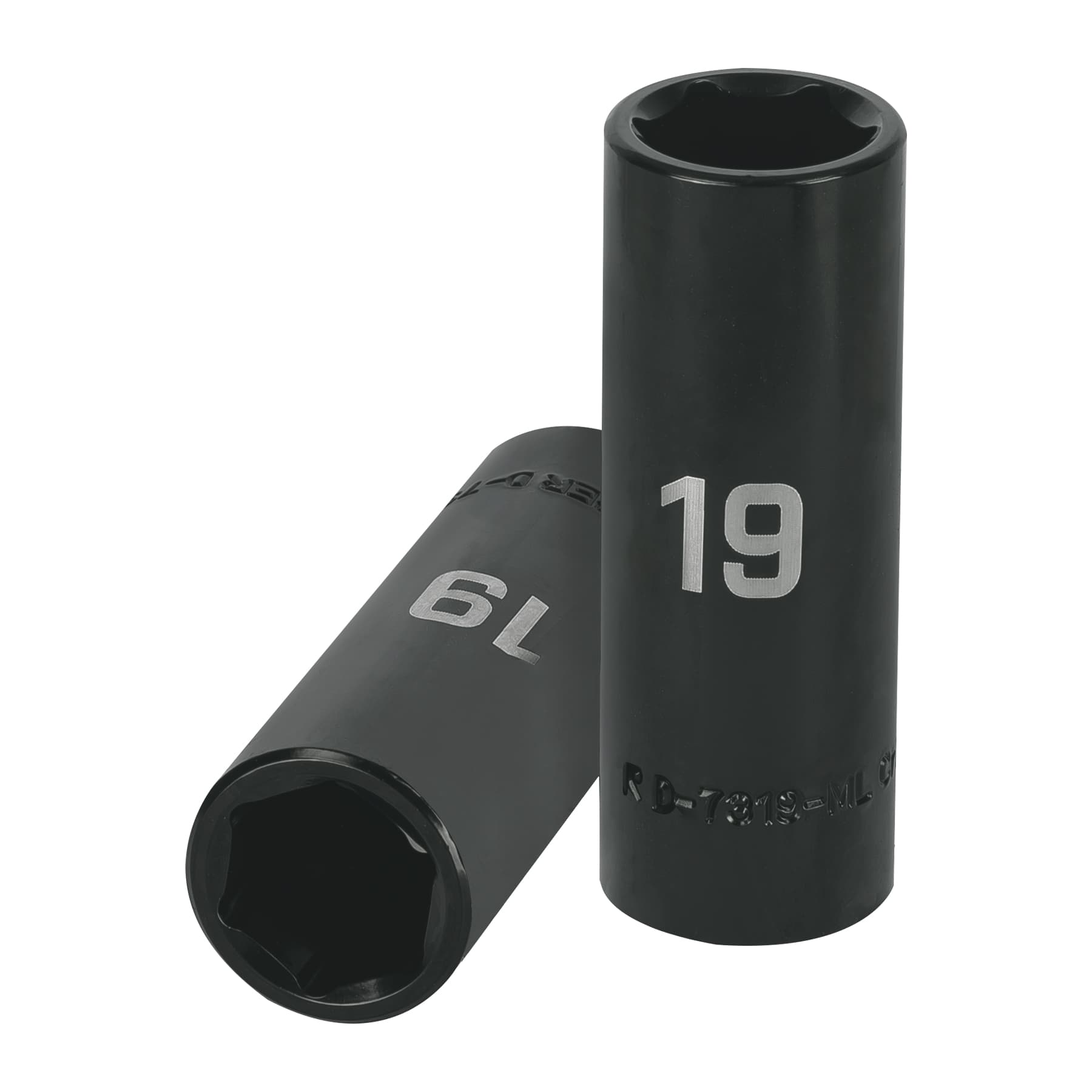 Dado largo cuadro 1/2" de impacto 6 puntas de 19 mm, TRUPER TRUPER