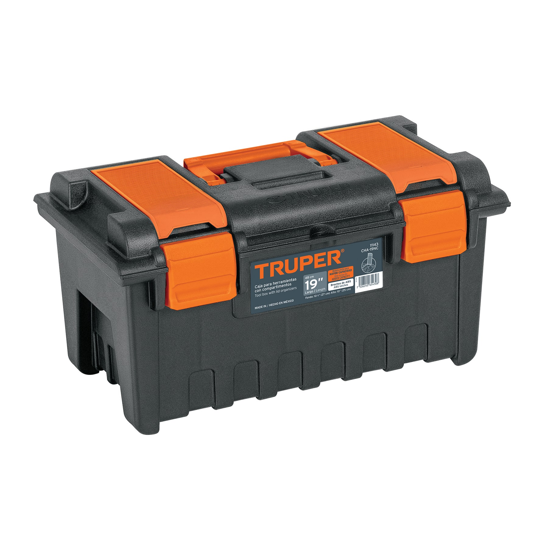 Caja para herramienta de 19" con compartimentos, TRUPER TRUPER