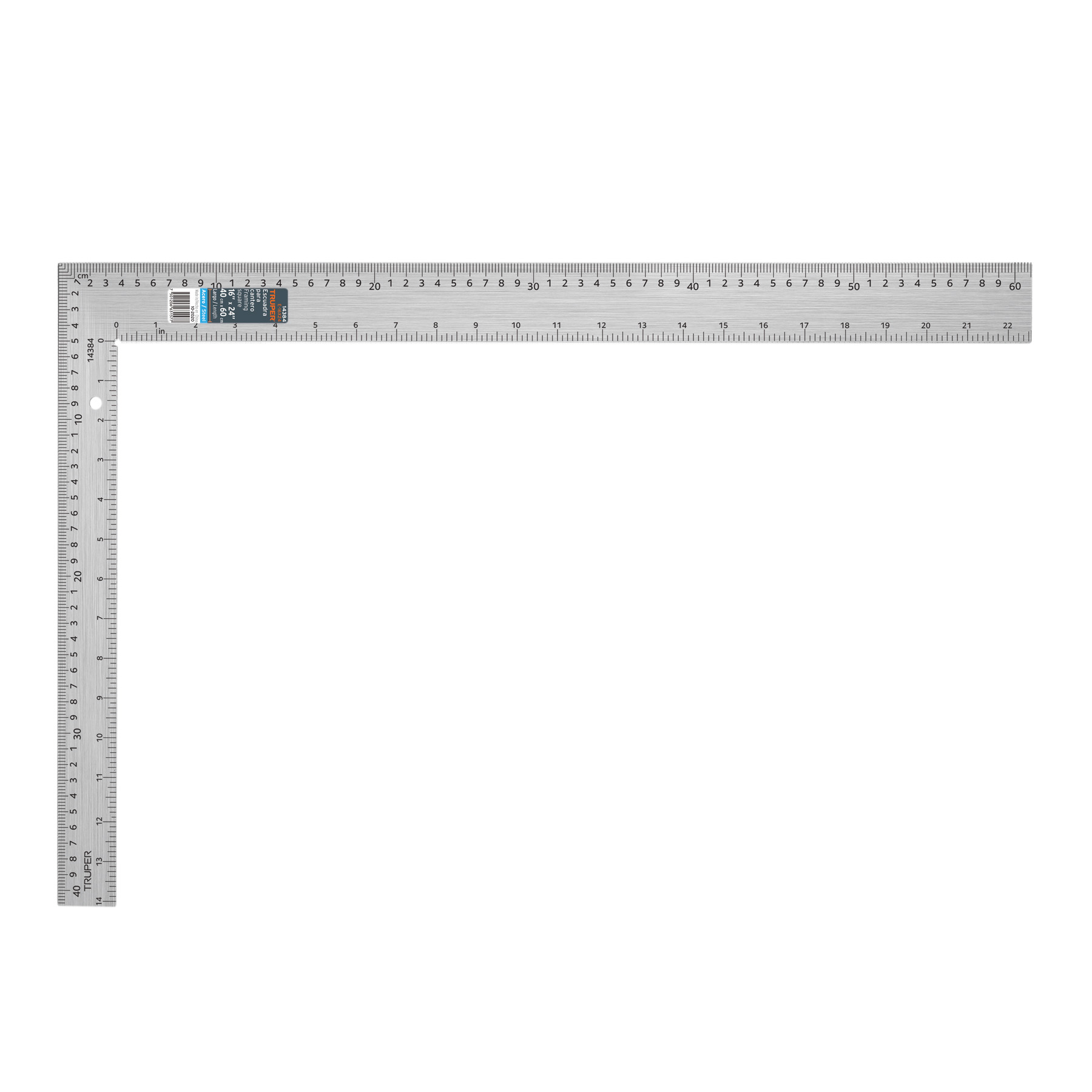 Escuadra 16"x24" de acero para cantero, TRUPER TRUPER