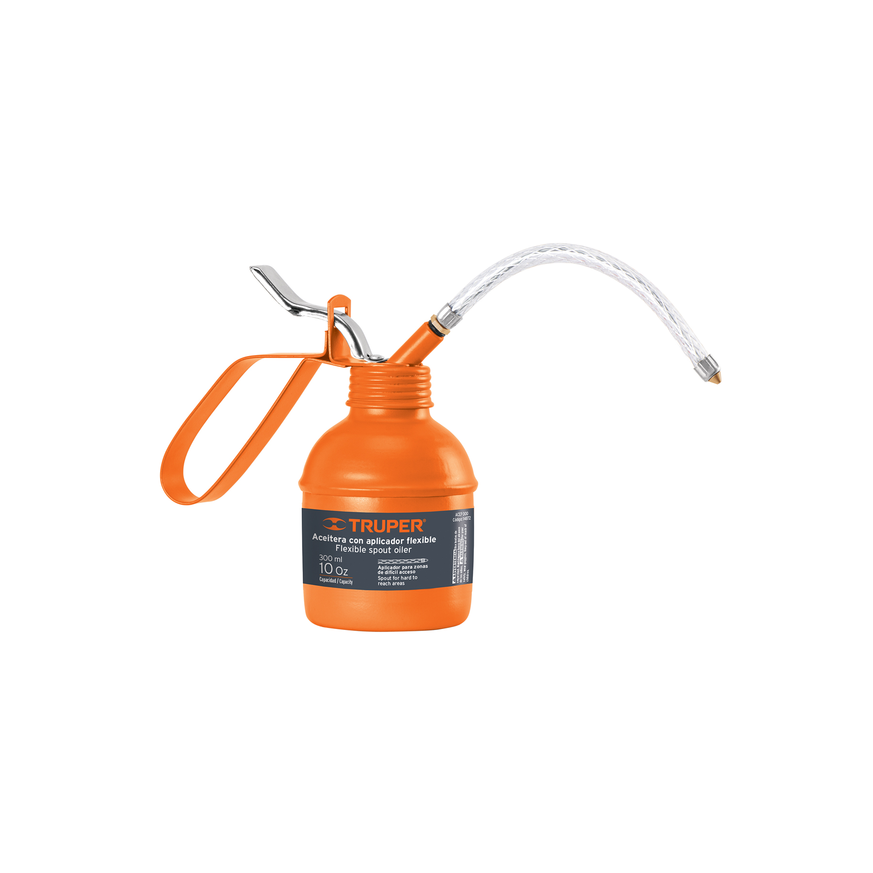 Aceitera de 300 ml (10 oz) con aplicador flexible, TRUPER TRUPER