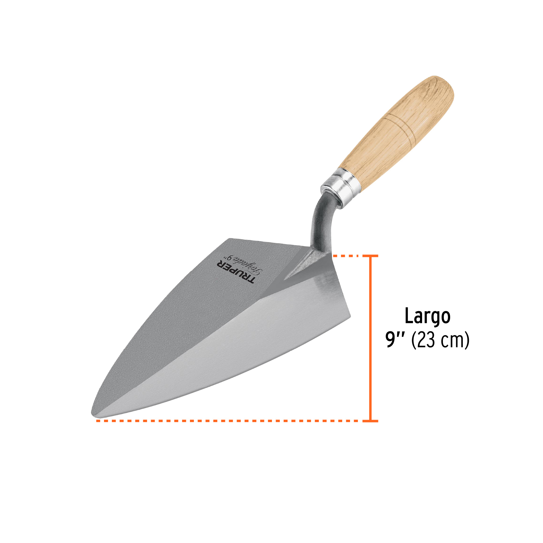 Cuchara para albañil 9" forjada tipo Filadelfia, TRUPER TRUPER
