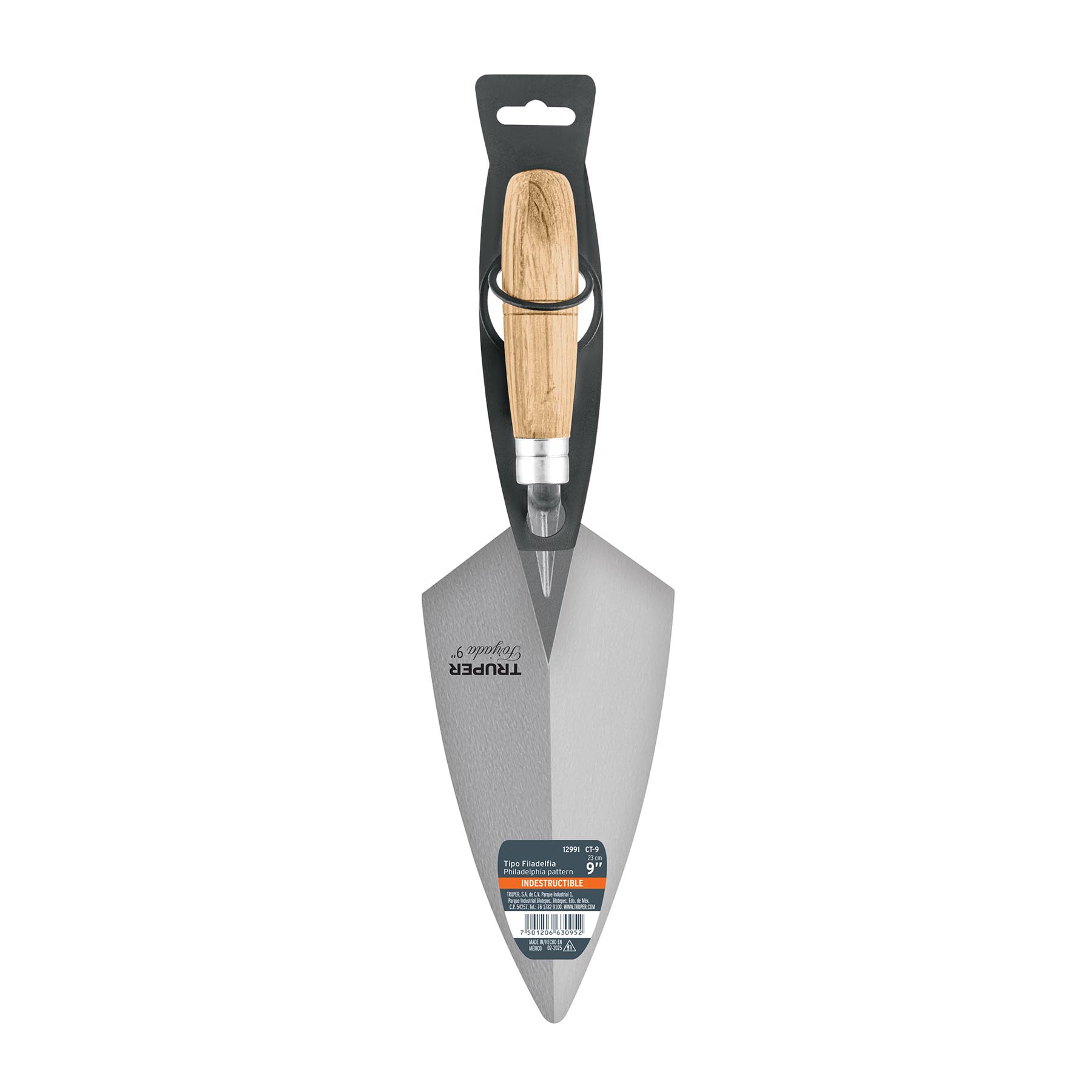 Cuchara para albañil 9" forjada tipo Filadelfia, TRUPER TRUPER