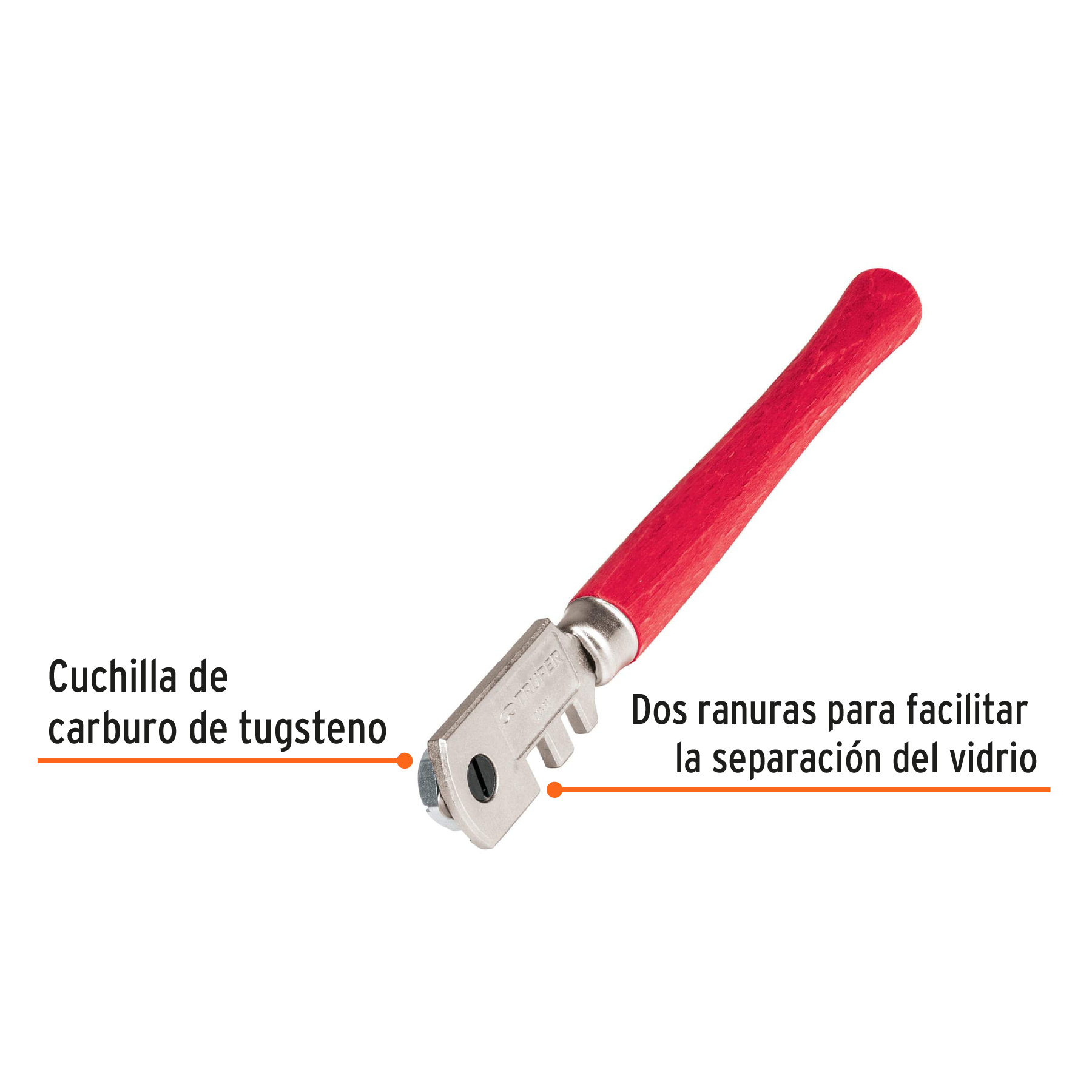 Cortador de vidrio 5" con 6 cuchillas, TRUPER TRUPER