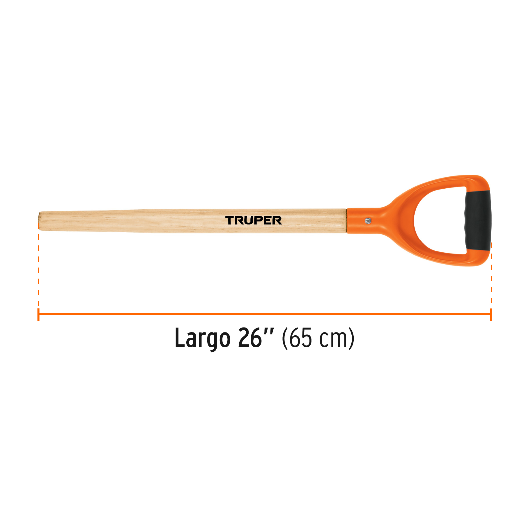 Mango de reposición para pala T-2000, puño offset "Y", 26" TRUPER