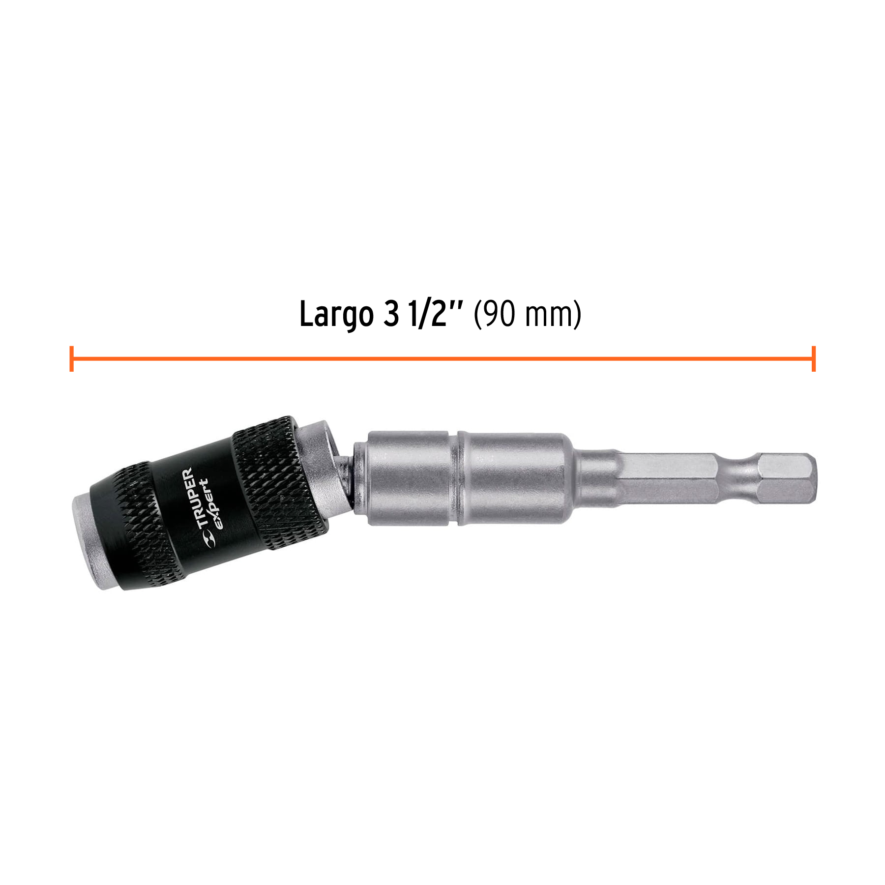 Extensión magnética articulada 3 1/2", para puntas, EXPERT TRUPER