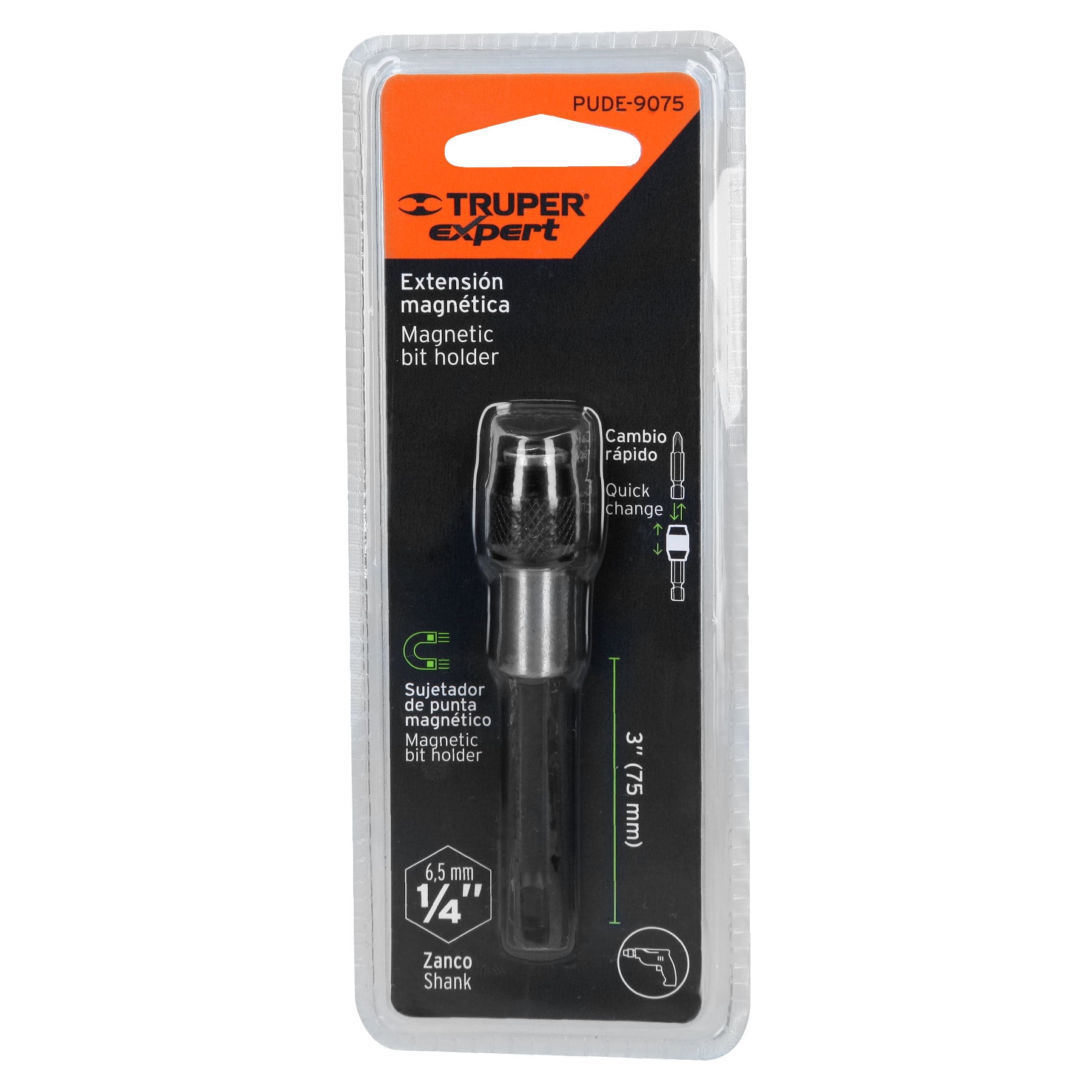 Extensión magnética 3', para puntas, cambio rápido, EXPERT TRUPER