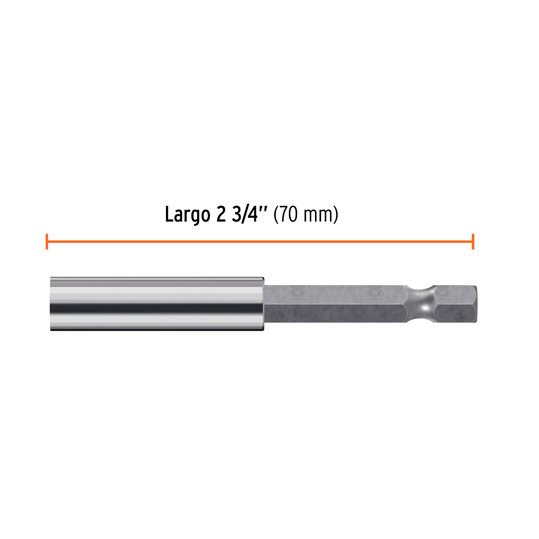 Estuche con 5 extensiones de 70 mm, magnéticas, EXPERT TRUPER