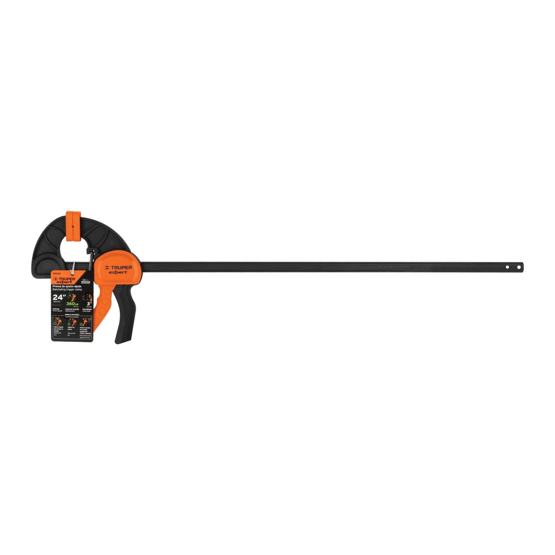 Prensa de ajuste rápido 24" uso rudo, cuerpo nylon, EXPERT TRUPER