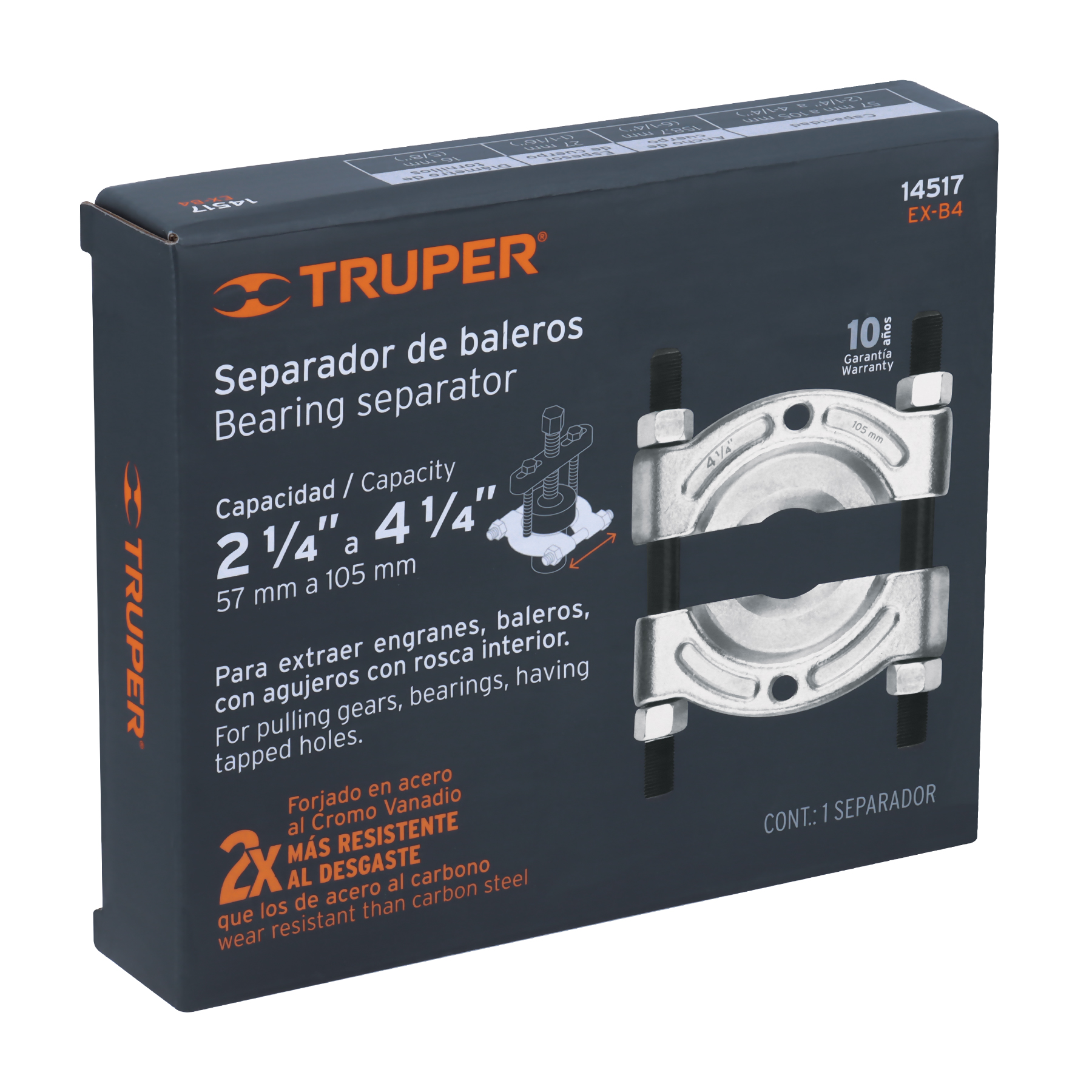 Extractor de baleros de 57 a 108 mm, TRUPER TRUPER