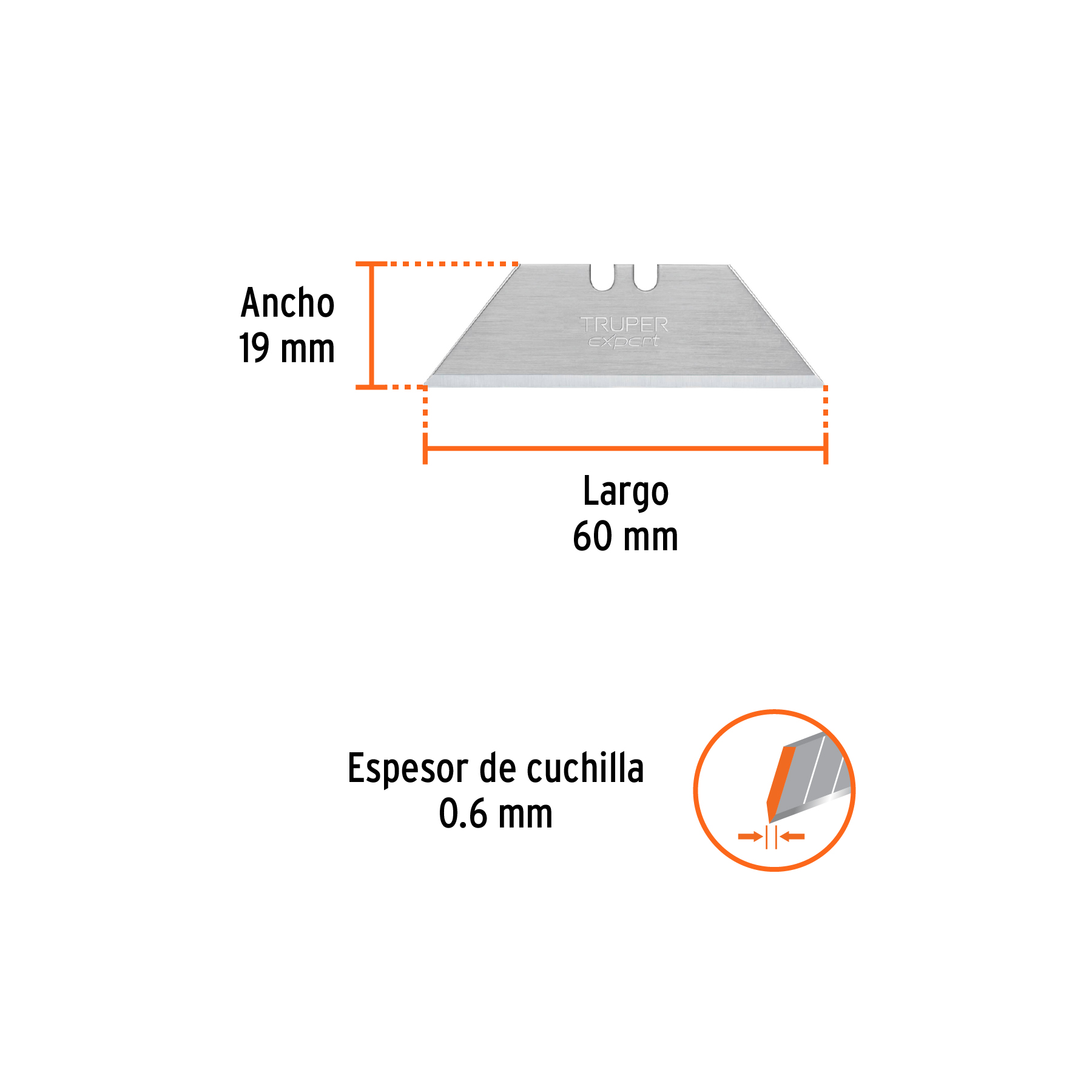 Dispensador con 5 cuchillas para NV-7 y NM-7, TRUPER TRUPER