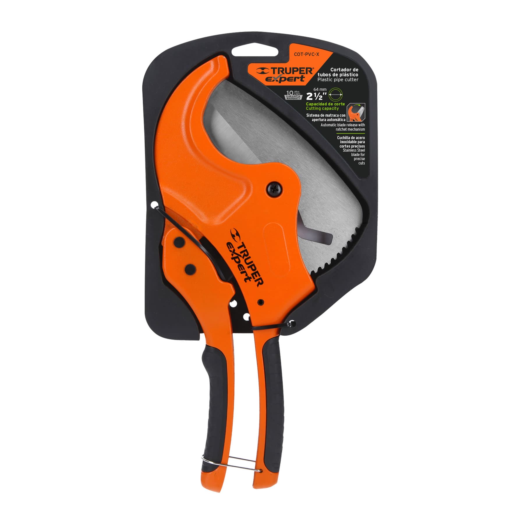 Cortador de tubo plástico, corte 2-1/2" (65 mm), EXPERT TRUPER