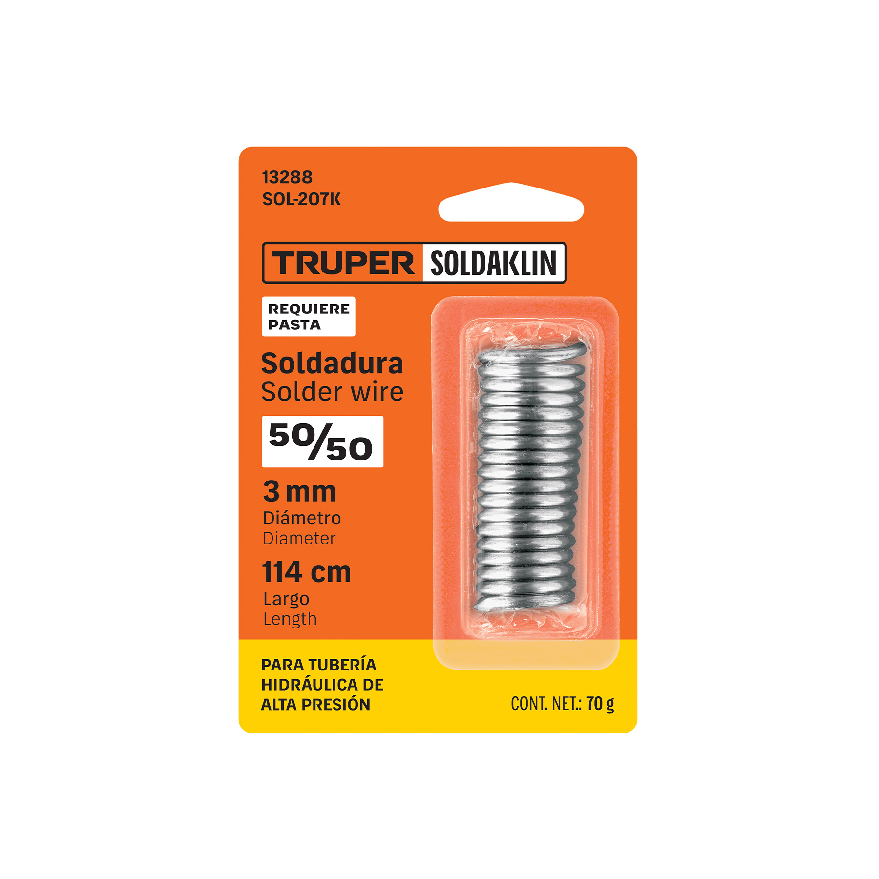 Soldadura 50/50 para tubería hidráulica, 70 g, SOLDAKLIN TRUPER