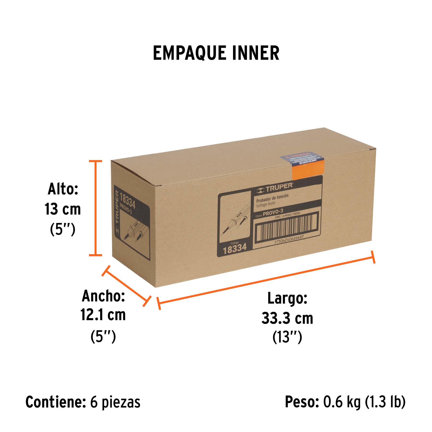 Probador de tensión C.A. / C.C., TRUPER TRUPER