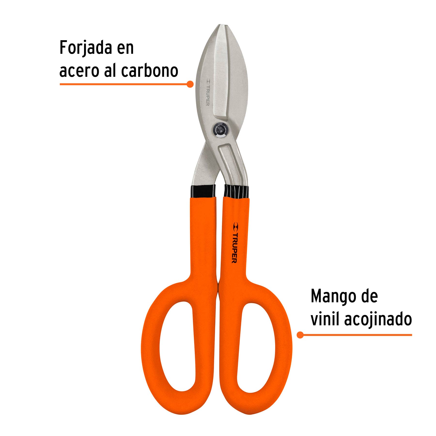 Tijera para hojalatero 12", TRUPER TRUPER