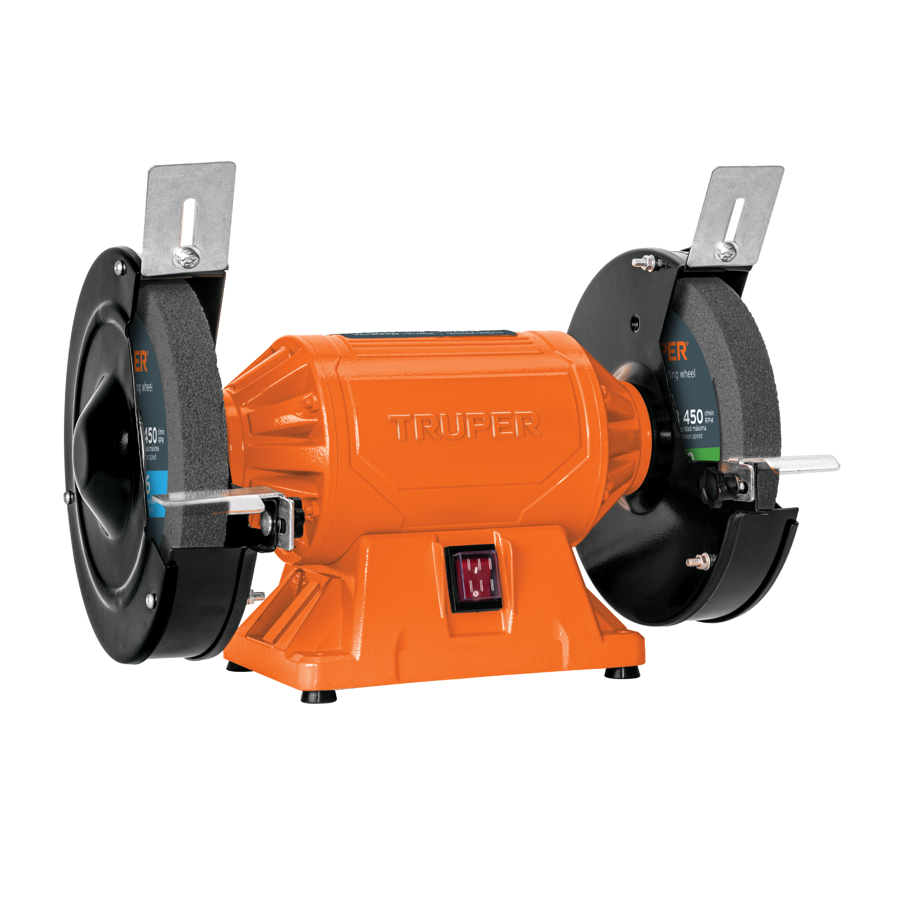 Esmeril de banco de 8" de 3/4 HP (560 W), TRUPER TRUPER