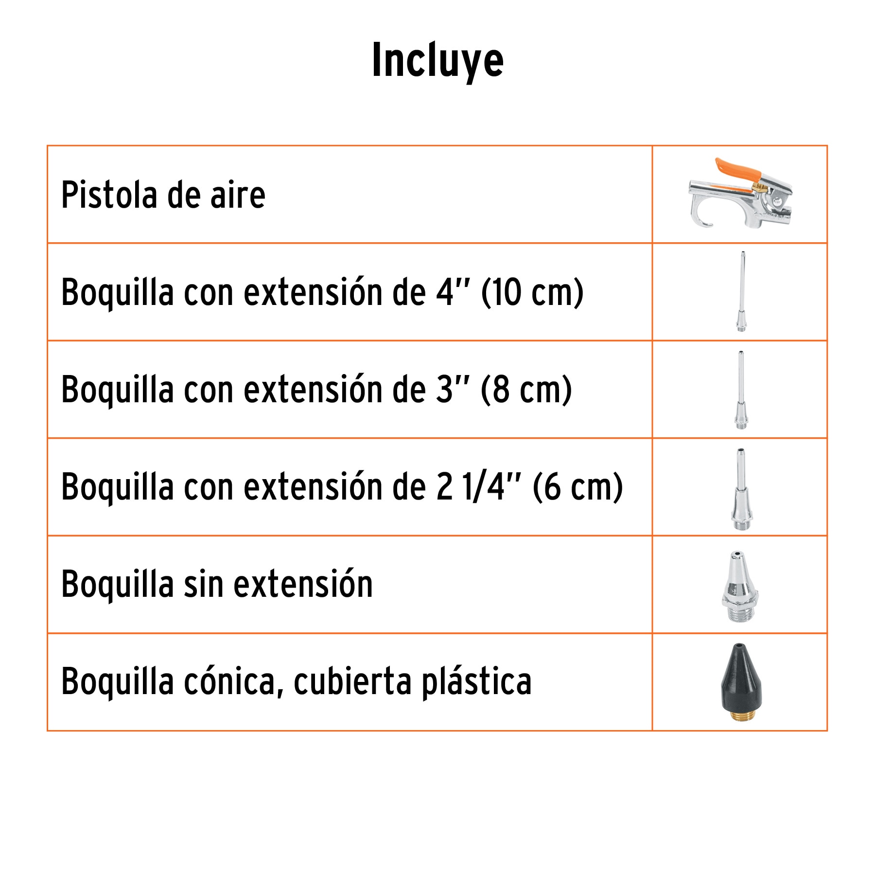 Juego de pistola sopleteadora con 5 boquillas, TRUPER TRUPER