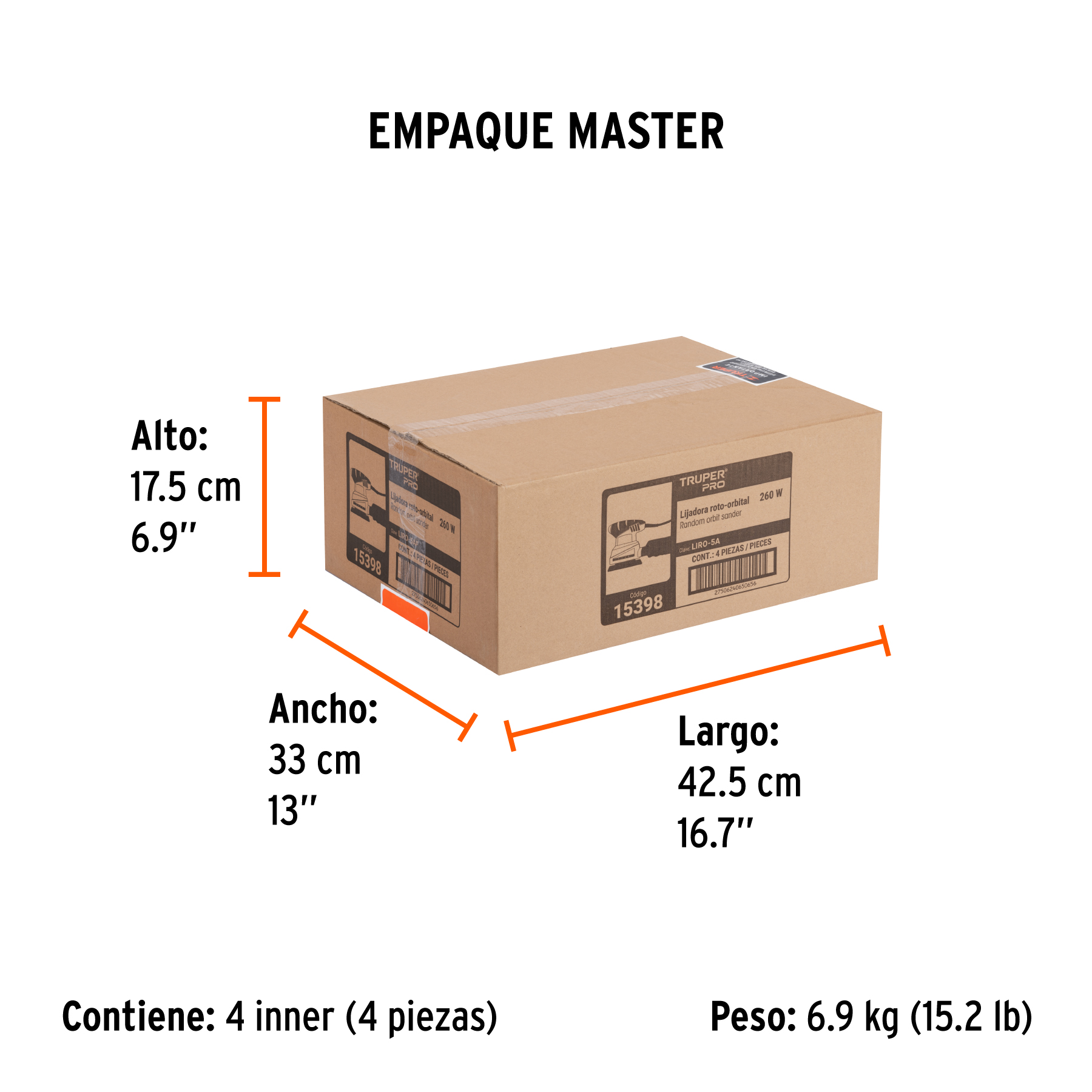 Ficha técnica 934333/R20-LIRO-5A Truper® - Es mucha herramienta TRUPER