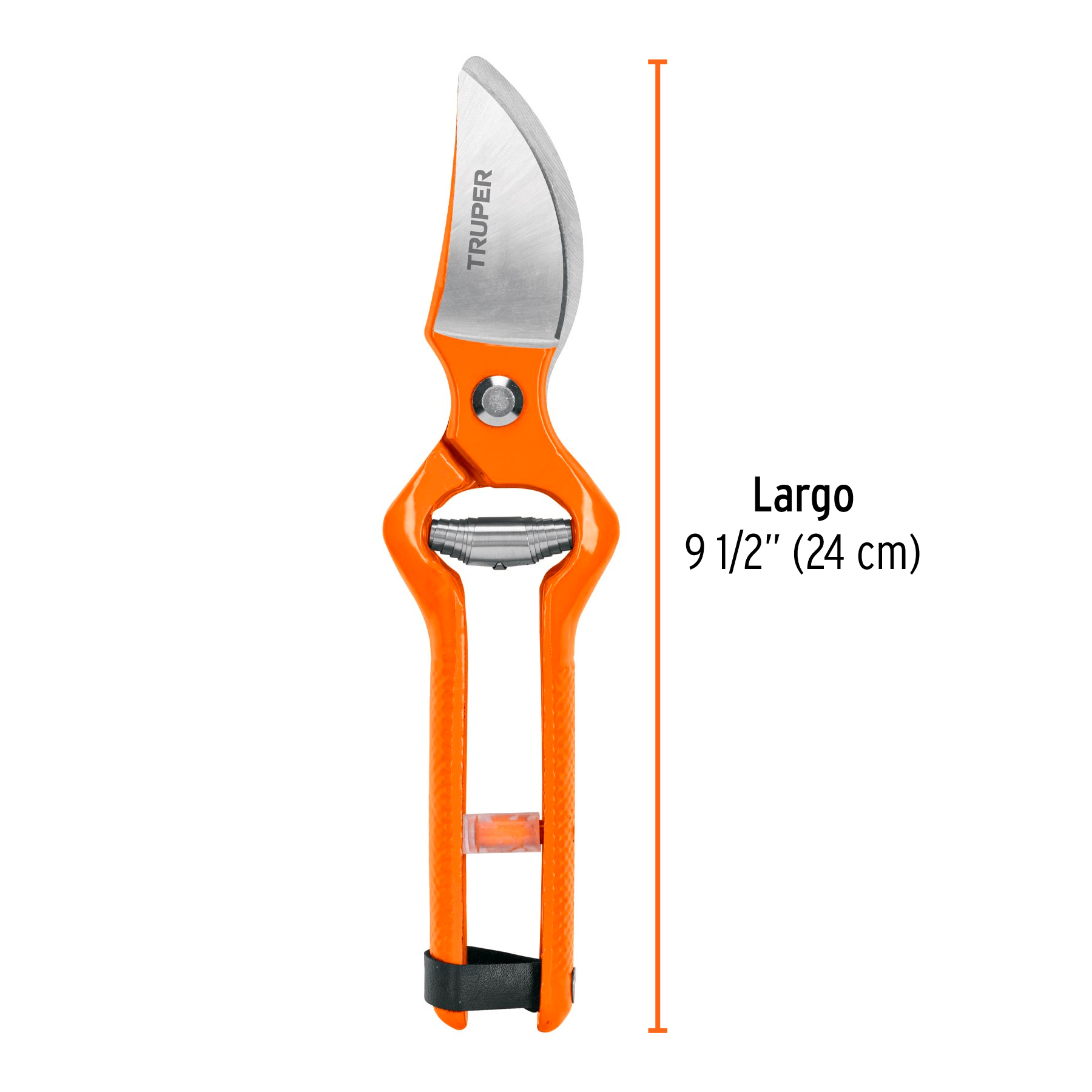 Tijera para poda 9-1/2" forjada cuchilla de paso, TRUPER TRUPER