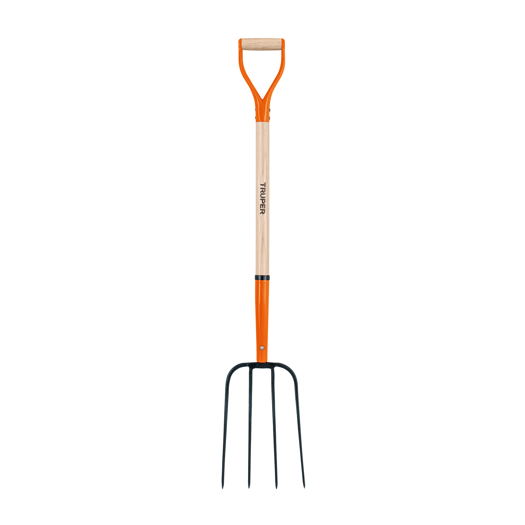 Bieldo para paja, 4 dientes, mango 34", puño "Y", TRUPER TRUPER