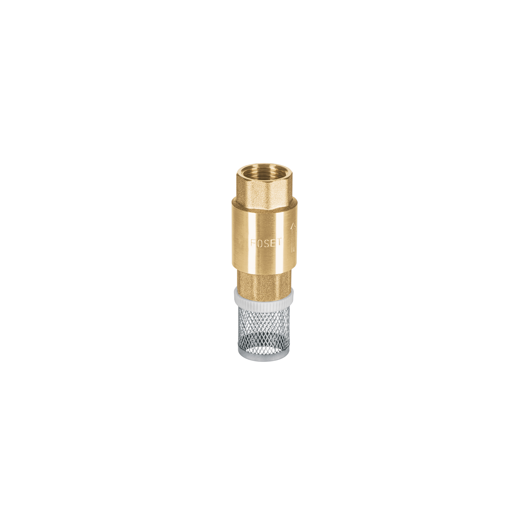 Pichancha tipo check de latón inoxidable 1/2", FOSET TRUPER
