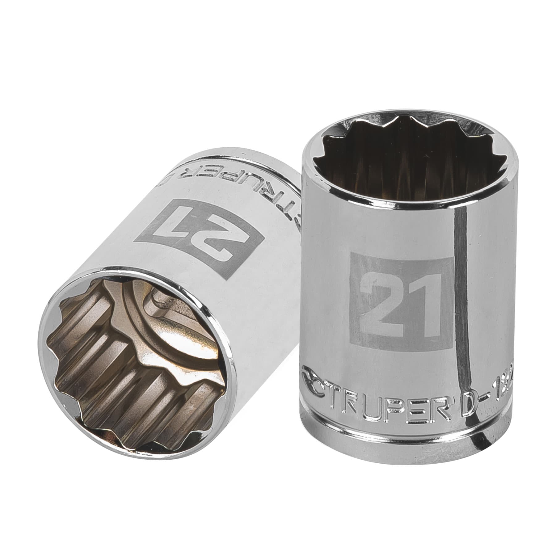 Dado de 21 mm, 12 puntas, cuadro 1/2", TRUPER TRUPER