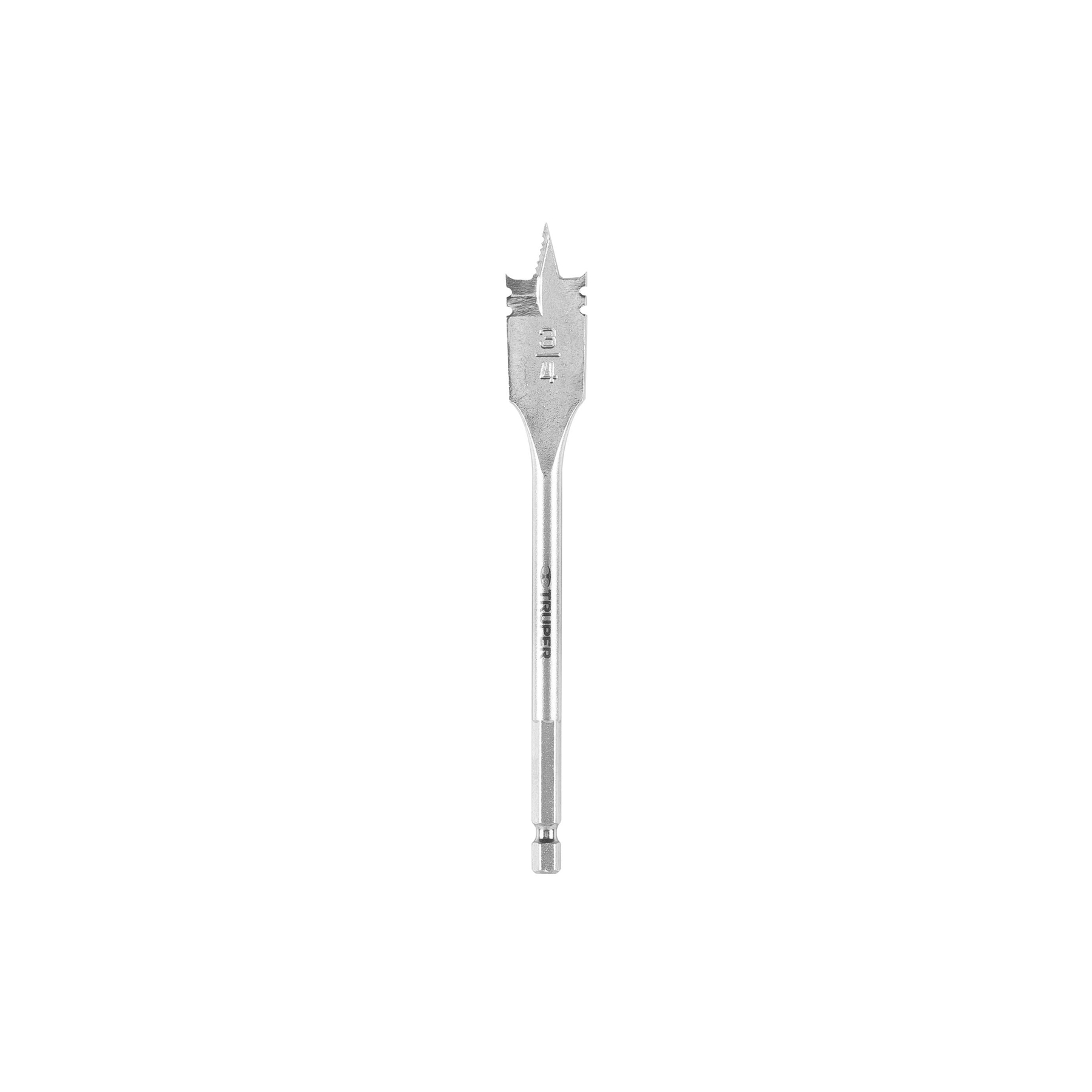 Broca plana de manita 3/4" para madera, TRUPER TRUPER