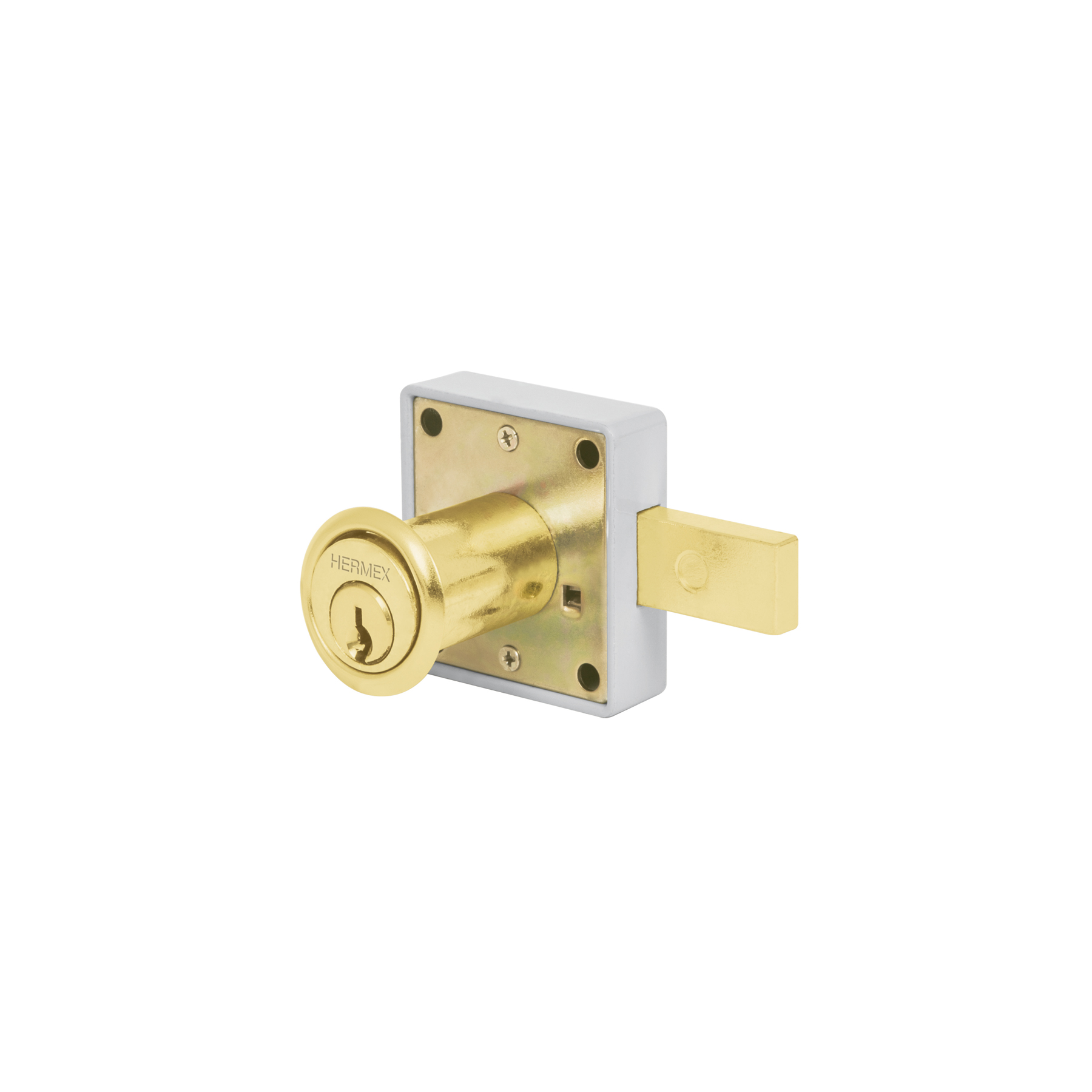 Cerradura para mueble, modelo 25, latón, HERMEX TRUPER