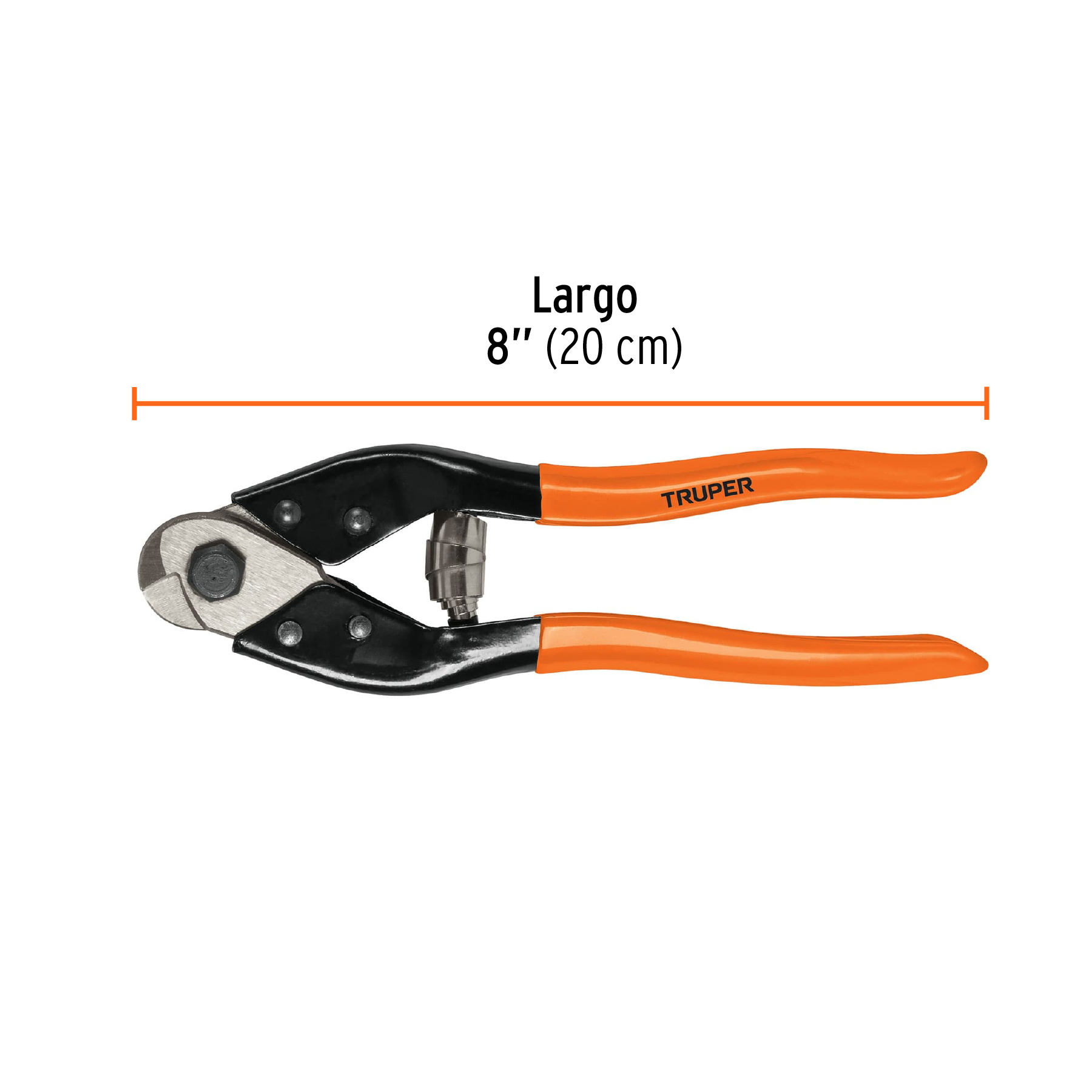 Cortador de 8" de cable y alambre, TRUPER TRUPER