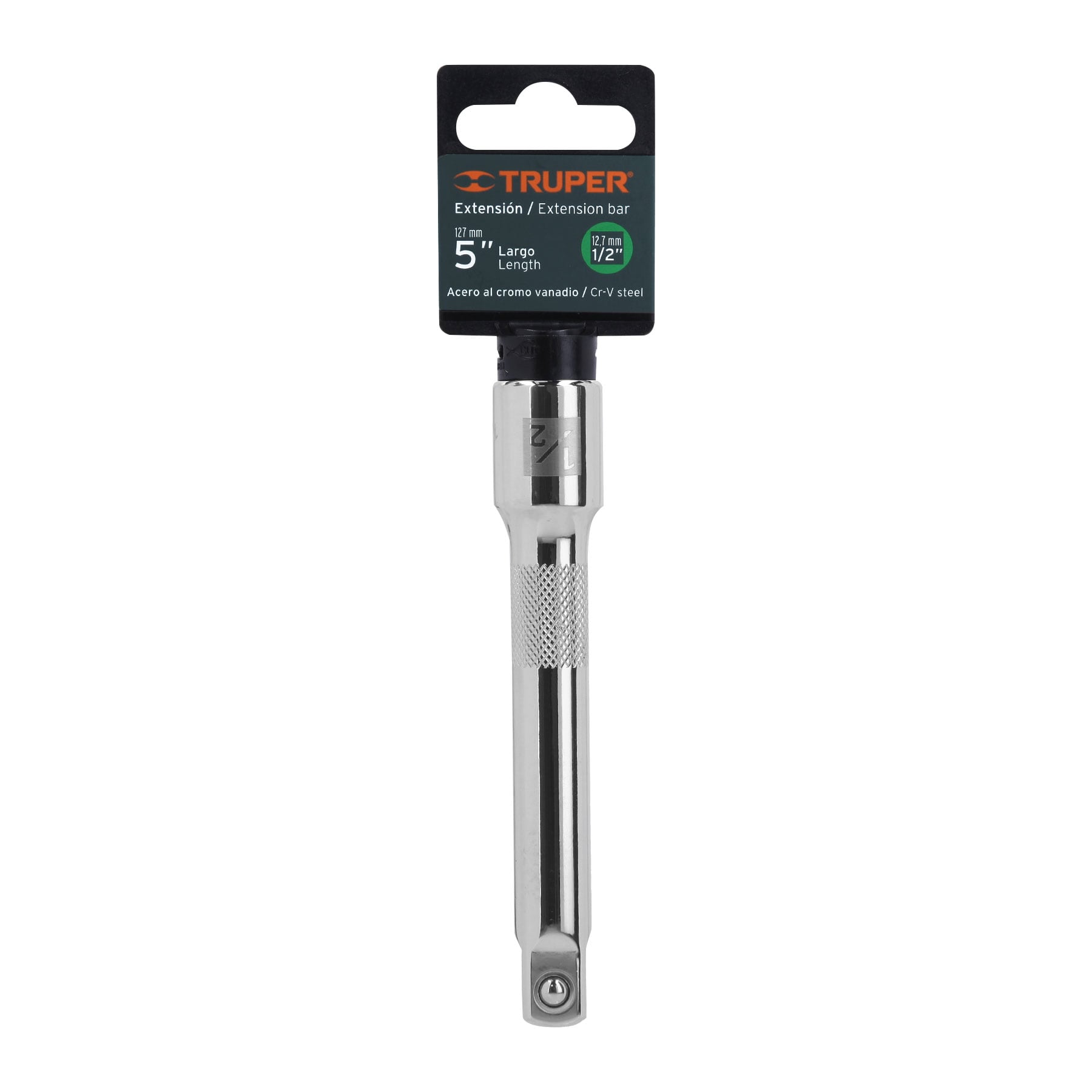 Extensión para matraca, cuadro 1/2", largo 5", TRUPER TRUPER