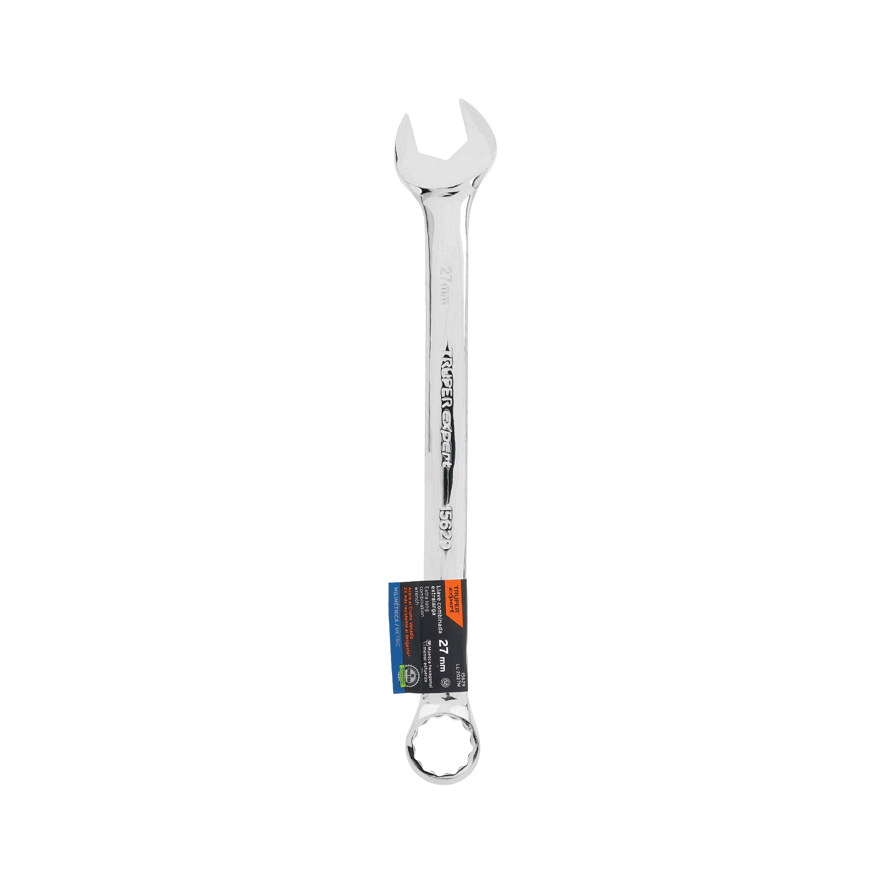Llave combinada extralarga 27 mm x 385 mm de largo, EXPERT TRUPER