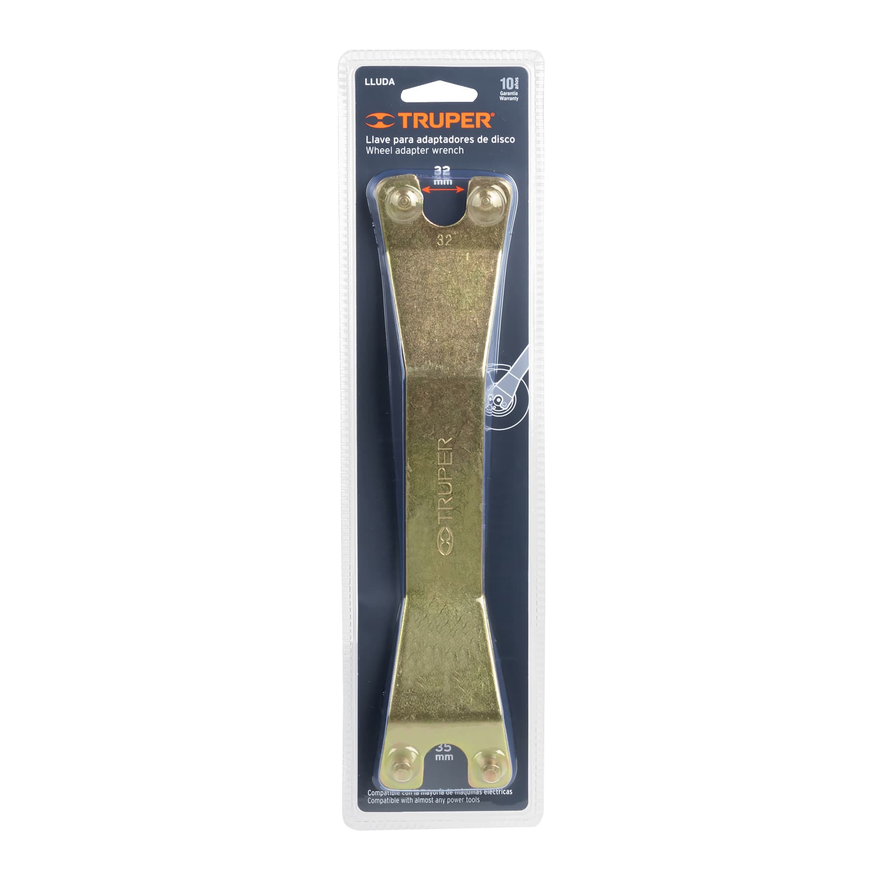 Llave para adaptadores de disco std y mm, TRUPER TRUPER