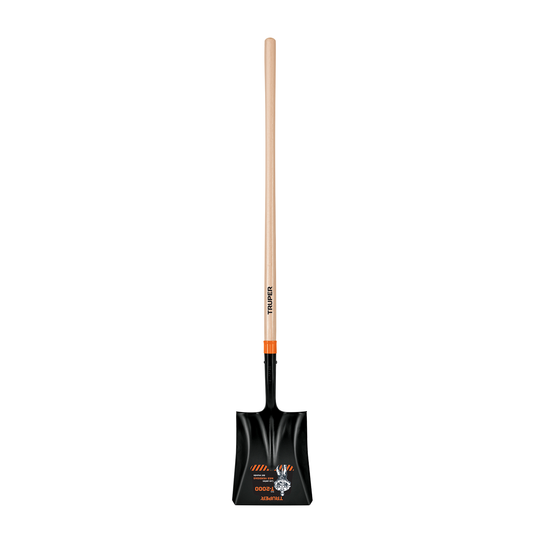 Pala cuadrada T-2000, mango largo 45", TRUPER TRUPER