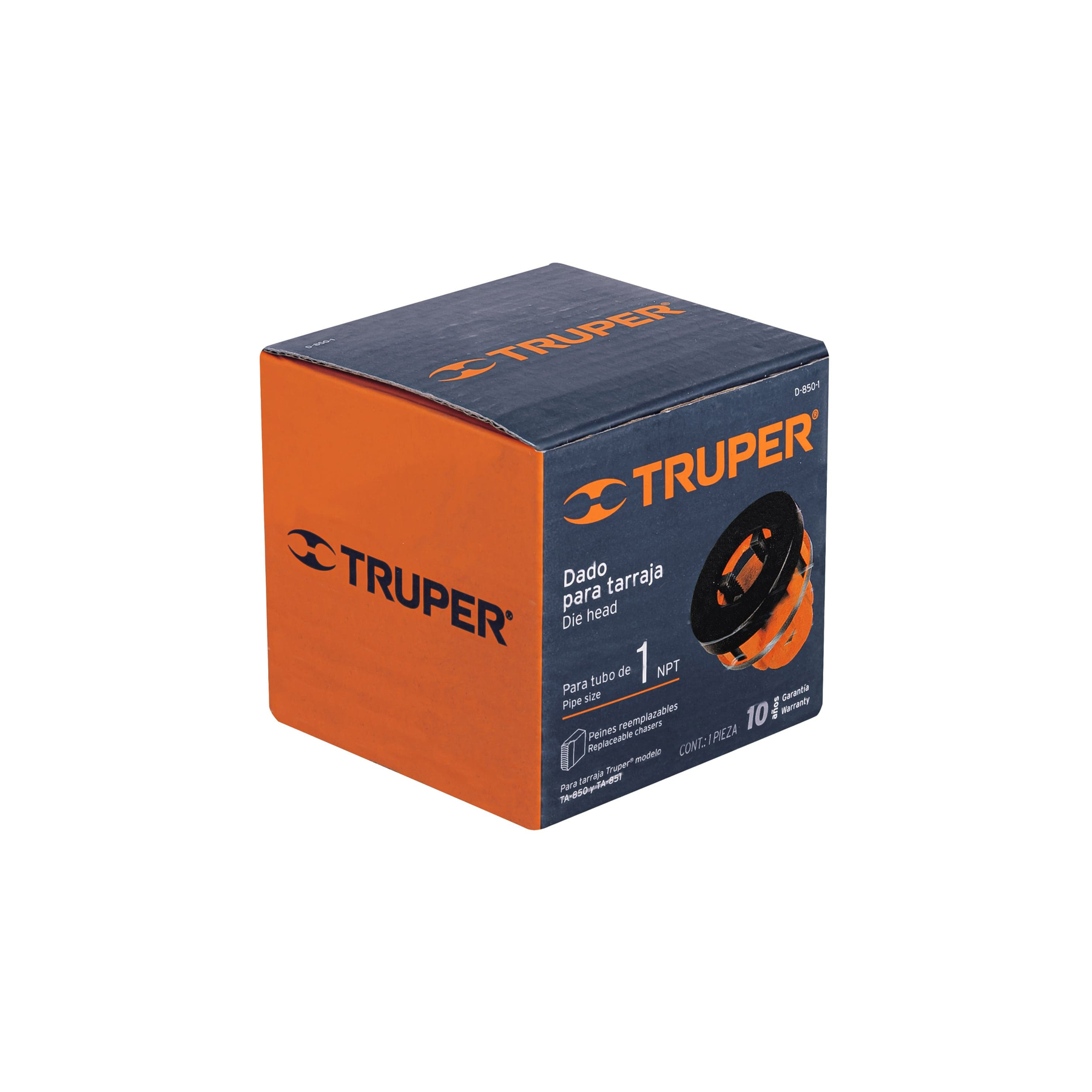 Dado 1" para tarrajas TA-850 y TA-851, TRUPER TRUPER